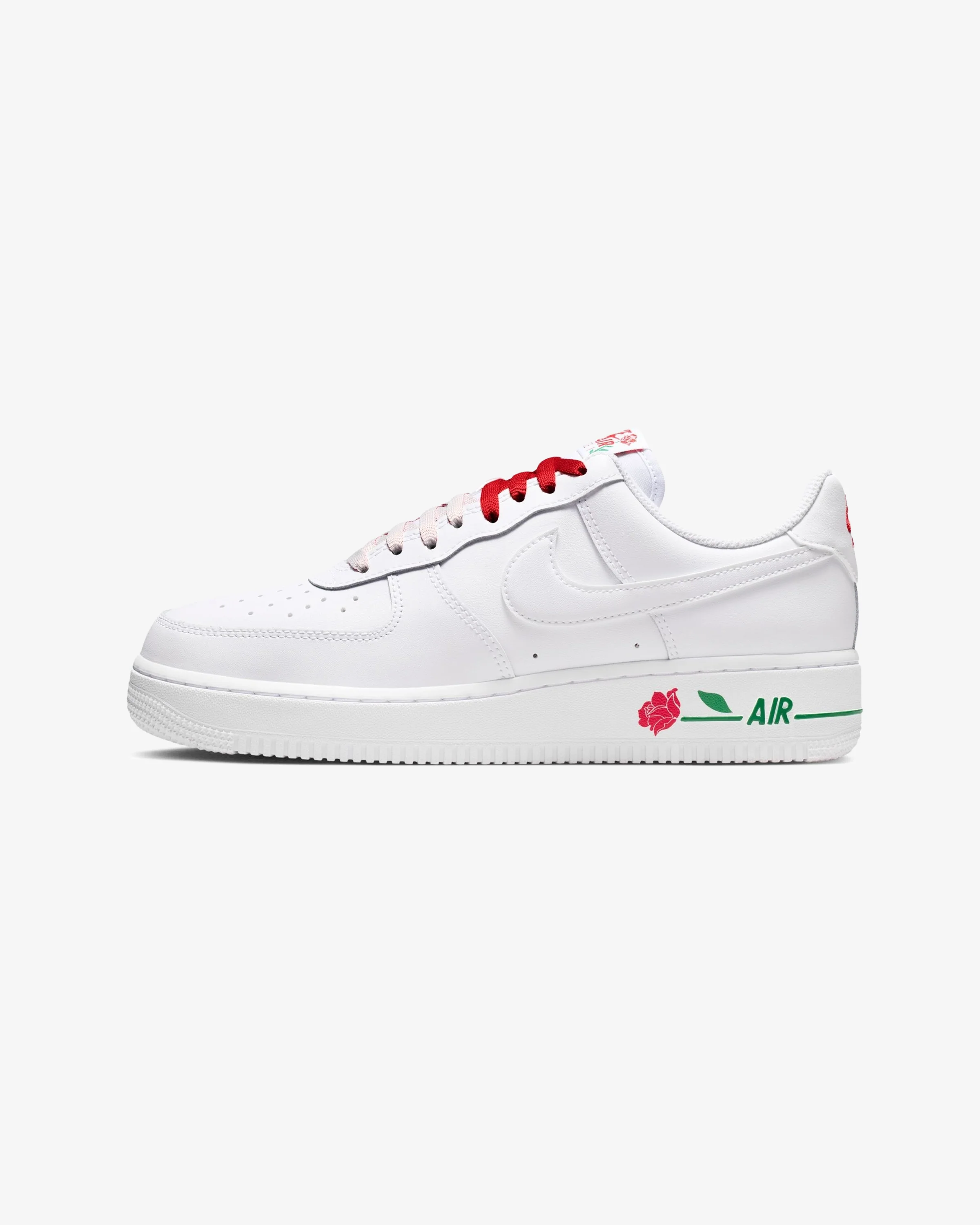 NIKE WMNS AIR FORCE 1 '07 SE - WHITE/ SPORT RED/ PINE GREEN