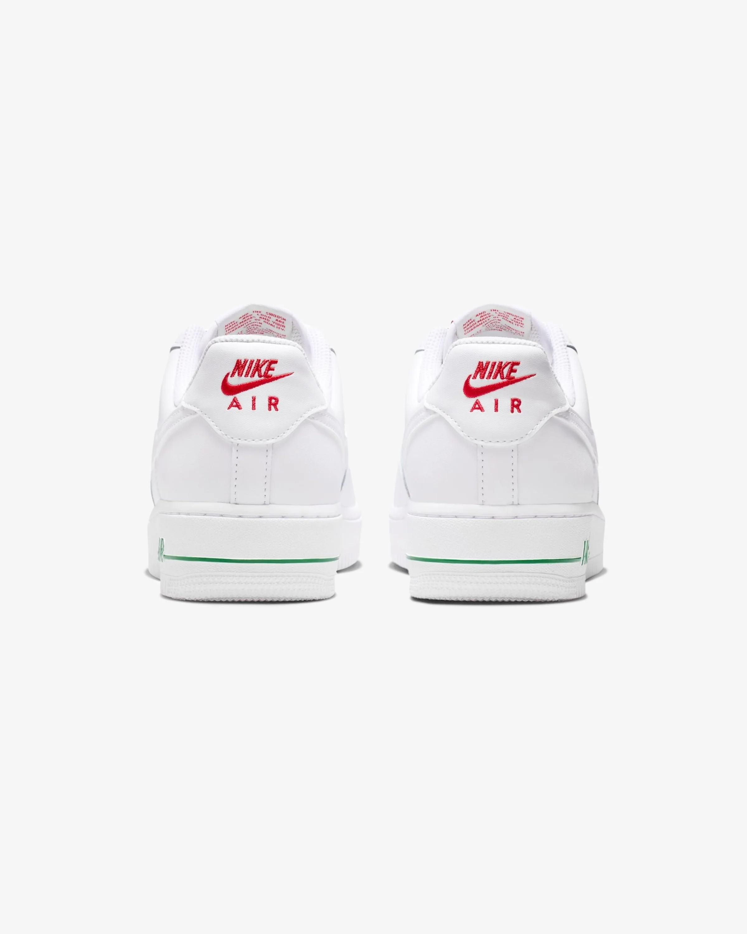 NIKE WMNS AIR FORCE 1 '07 SE - WHITE/ SPORT RED/ PINE GREEN