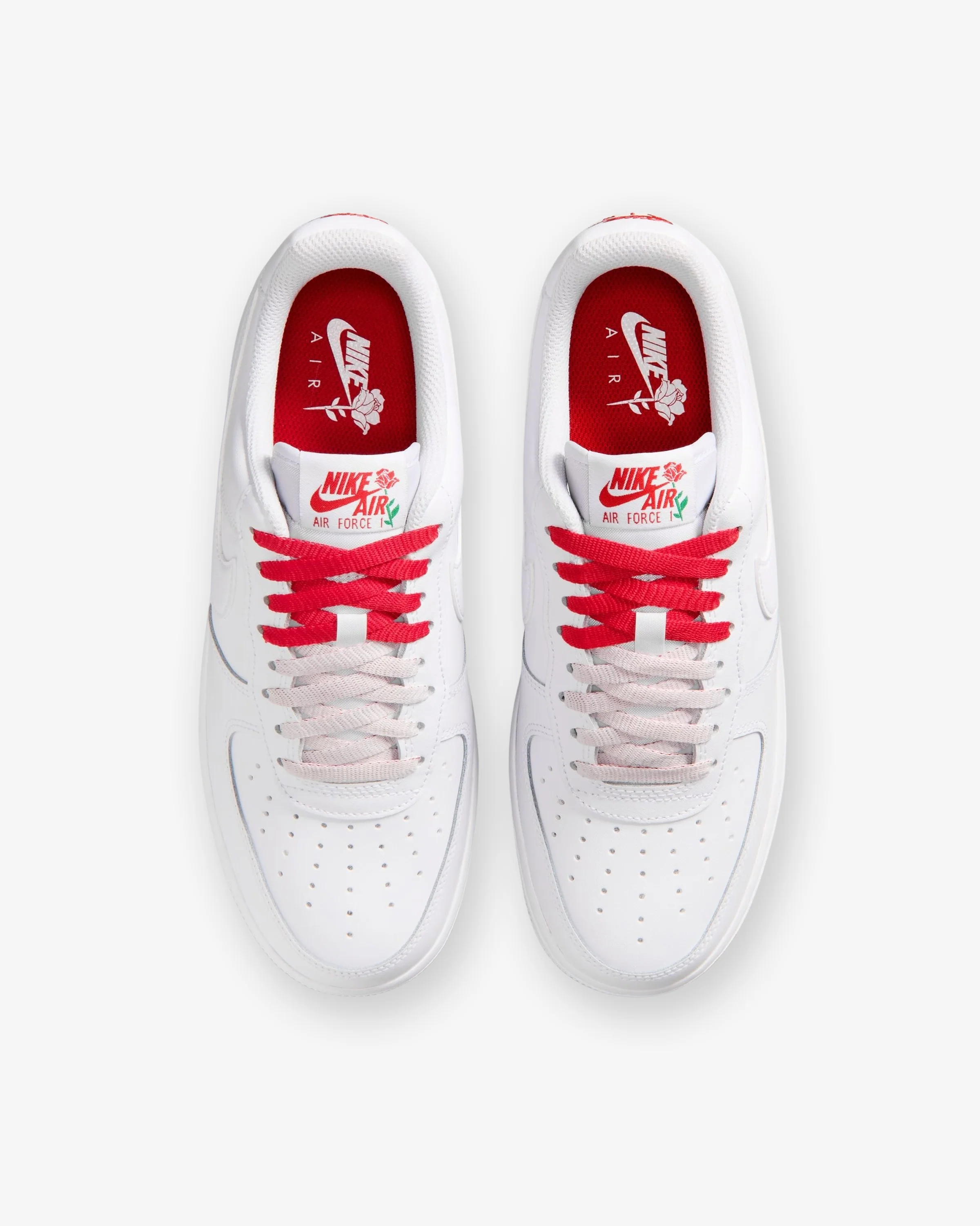 NIKE WMNS AIR FORCE 1 '07 SE - WHITE/ SPORT RED/ PINE GREEN