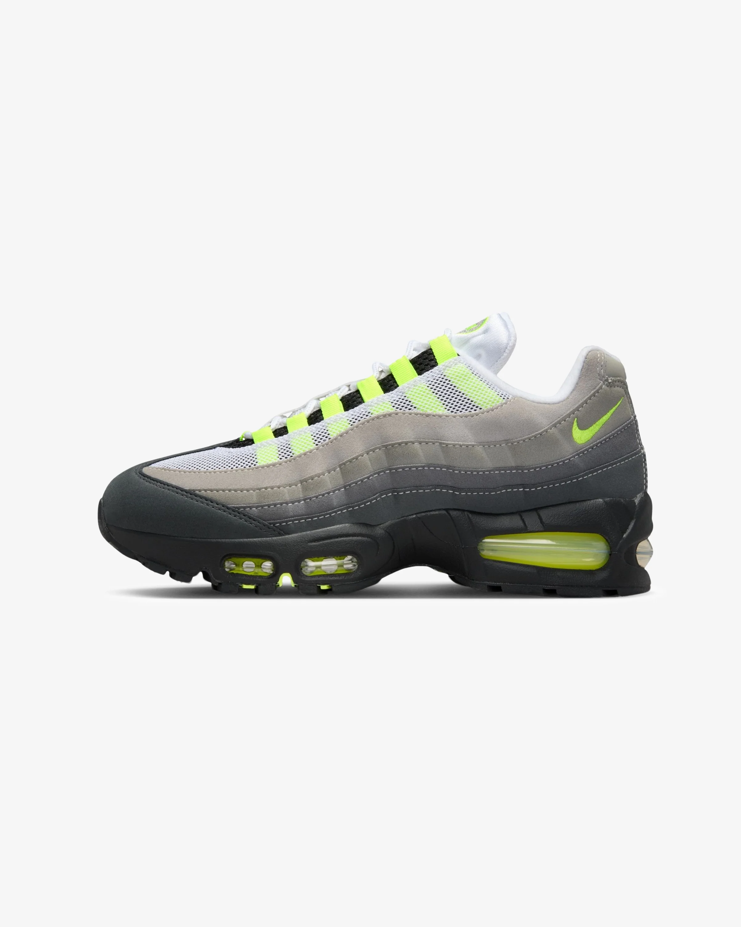 NIKE WMNS AIR MAX 95 "BIG BUBBLE" - BLACK/ NEON YELLOW