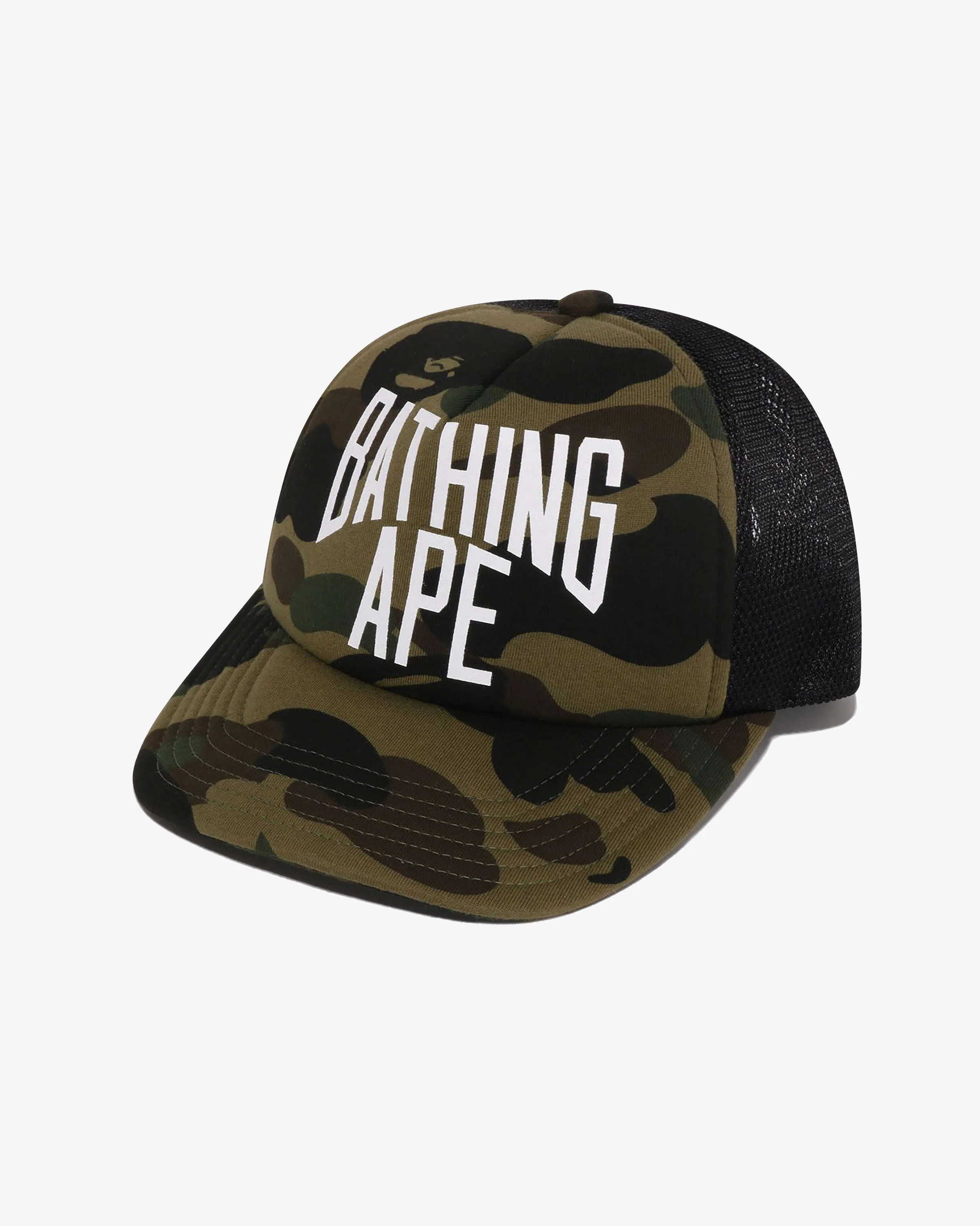 BAPE 1ST CAMO NYC LOGO MESH CAP