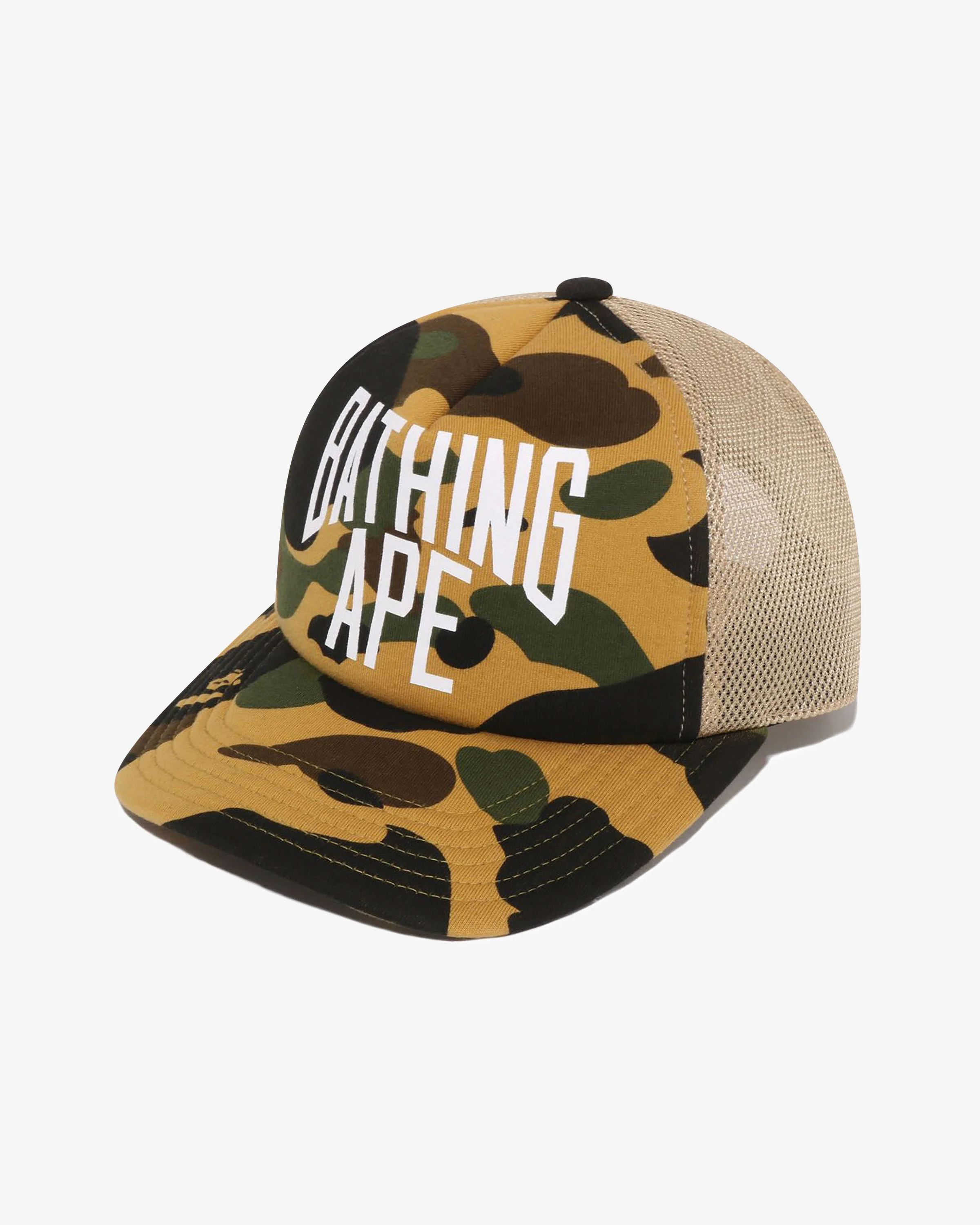 BAPE 1ST CAMO NYC LOGO MESH CAP