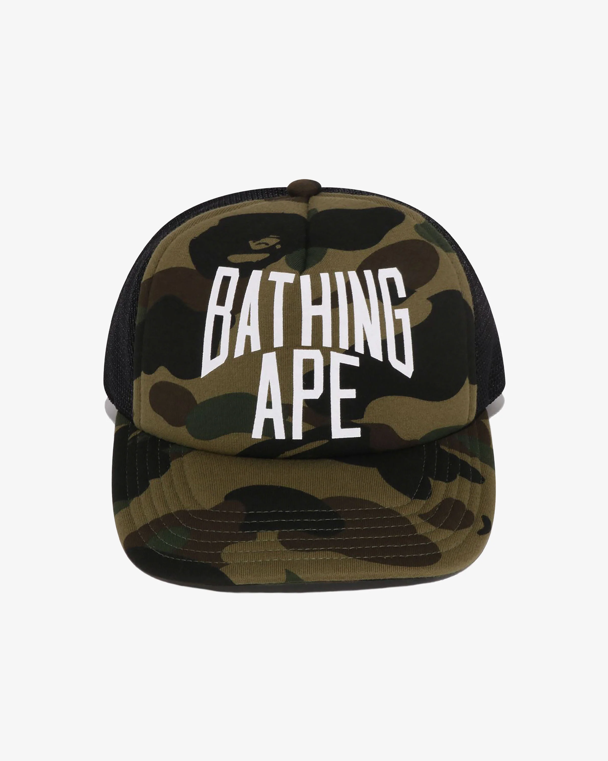 BAPE 1ST CAMO NYC LOGO MESH CAP