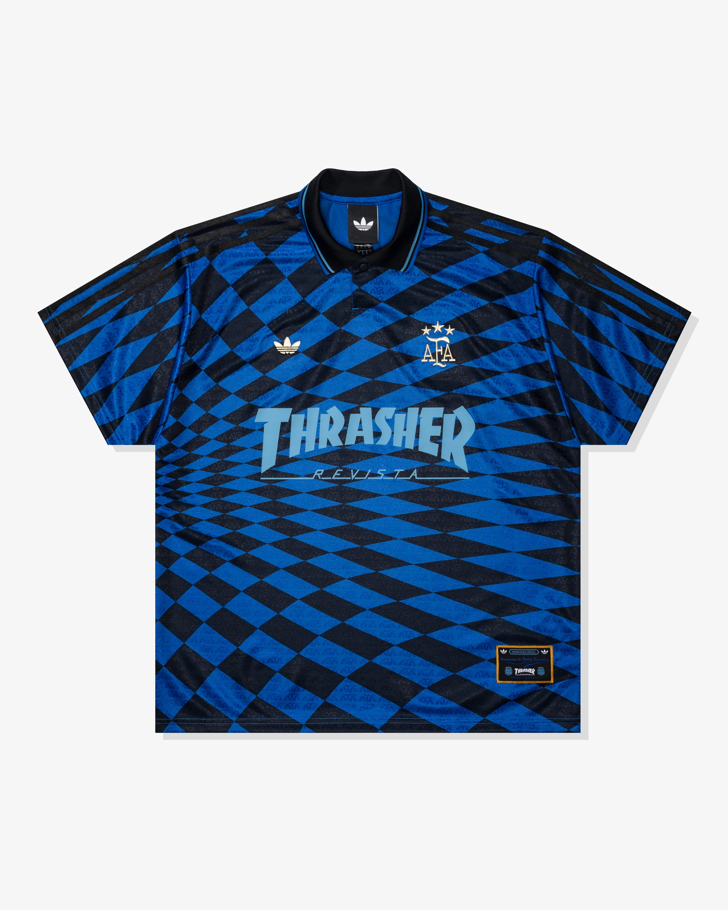 ADIDAS X THRASHER JERSEY - BLACK/ BLUE