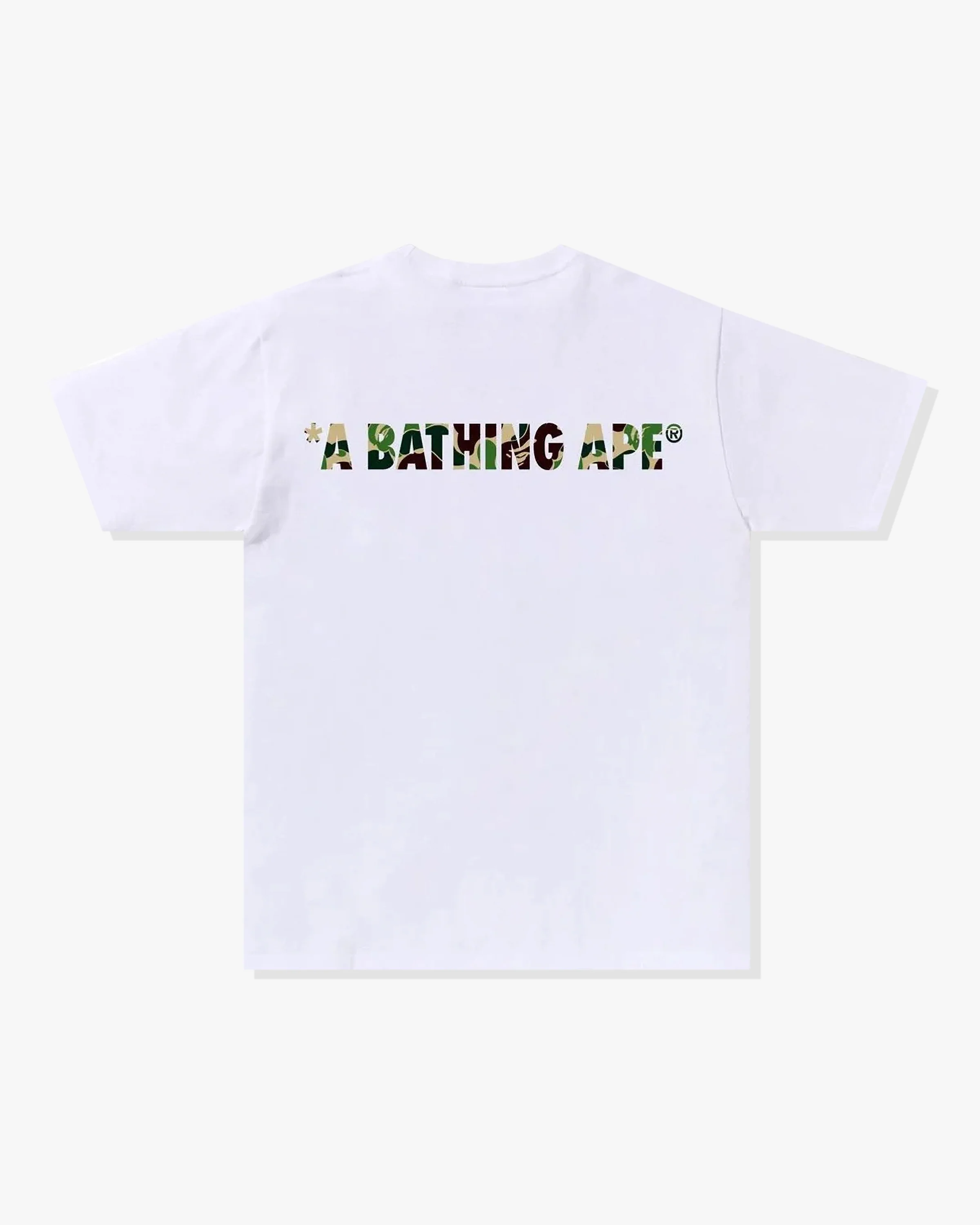 BAPE ABC CAMO ONE POINT TEE - WHITE