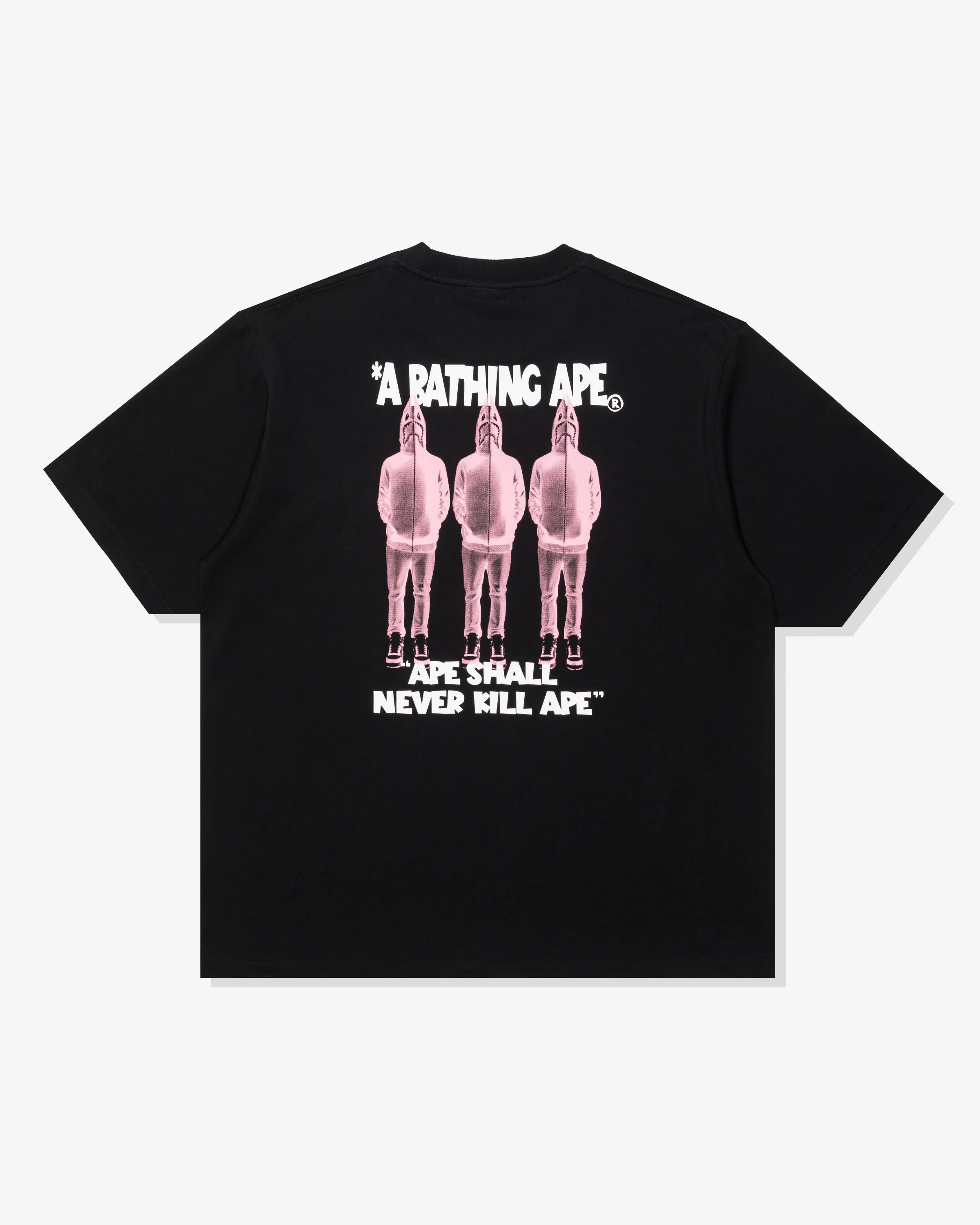 BAPE SHARK SHIJIN A BATHING APE LOGO TEE - BLACK