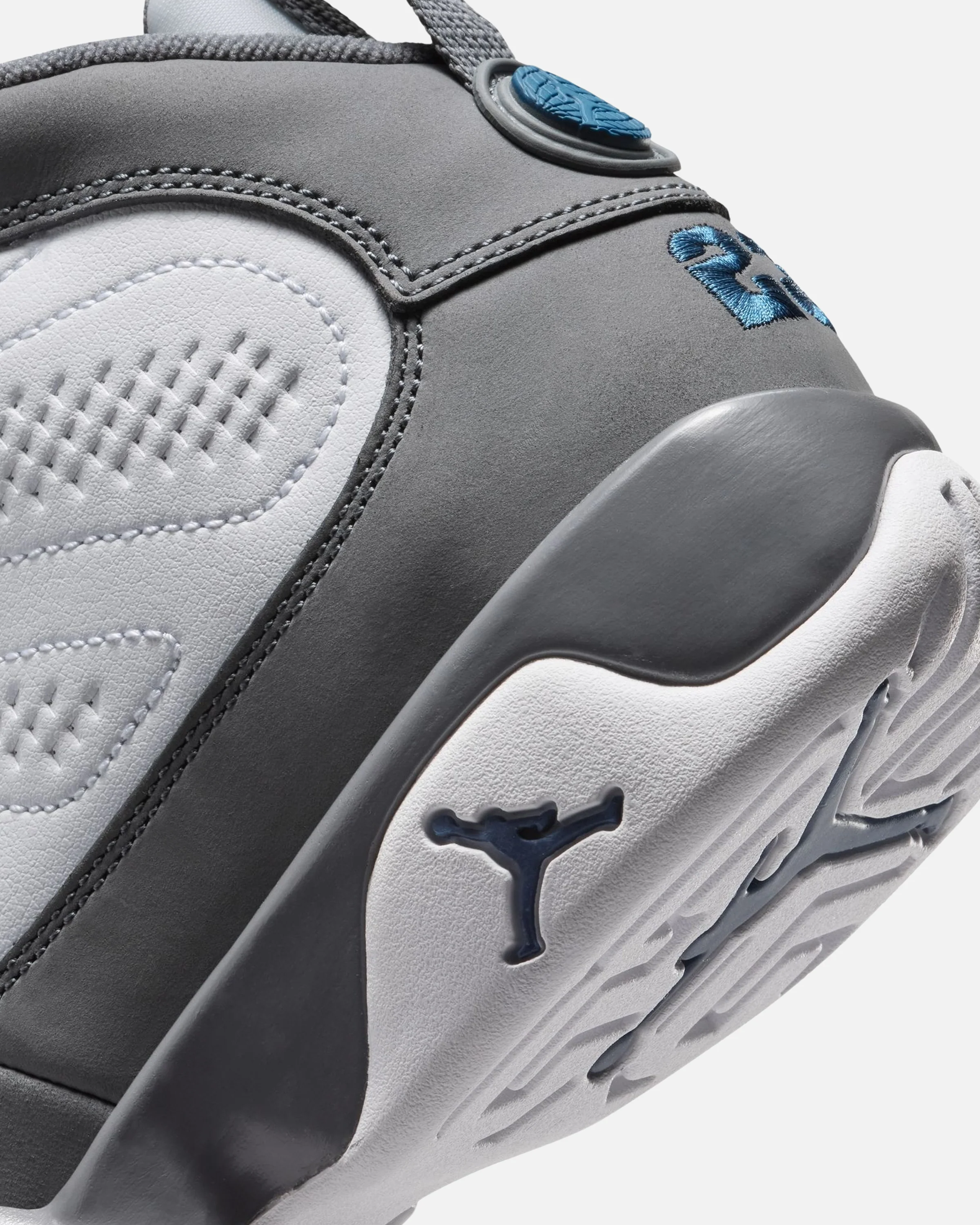 JORDAN AJ 9 RETRO GS - WHITE/ FRENCH BLUE/ FLINT GREY