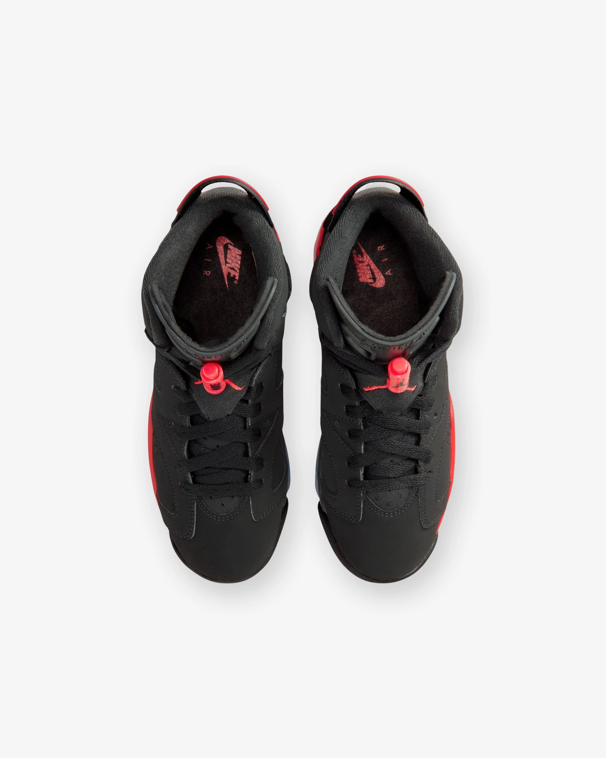 JORDAN GS  AJ 6 RETRO 'INFRARED'  - BLACK/ LIGHT CRIMSON