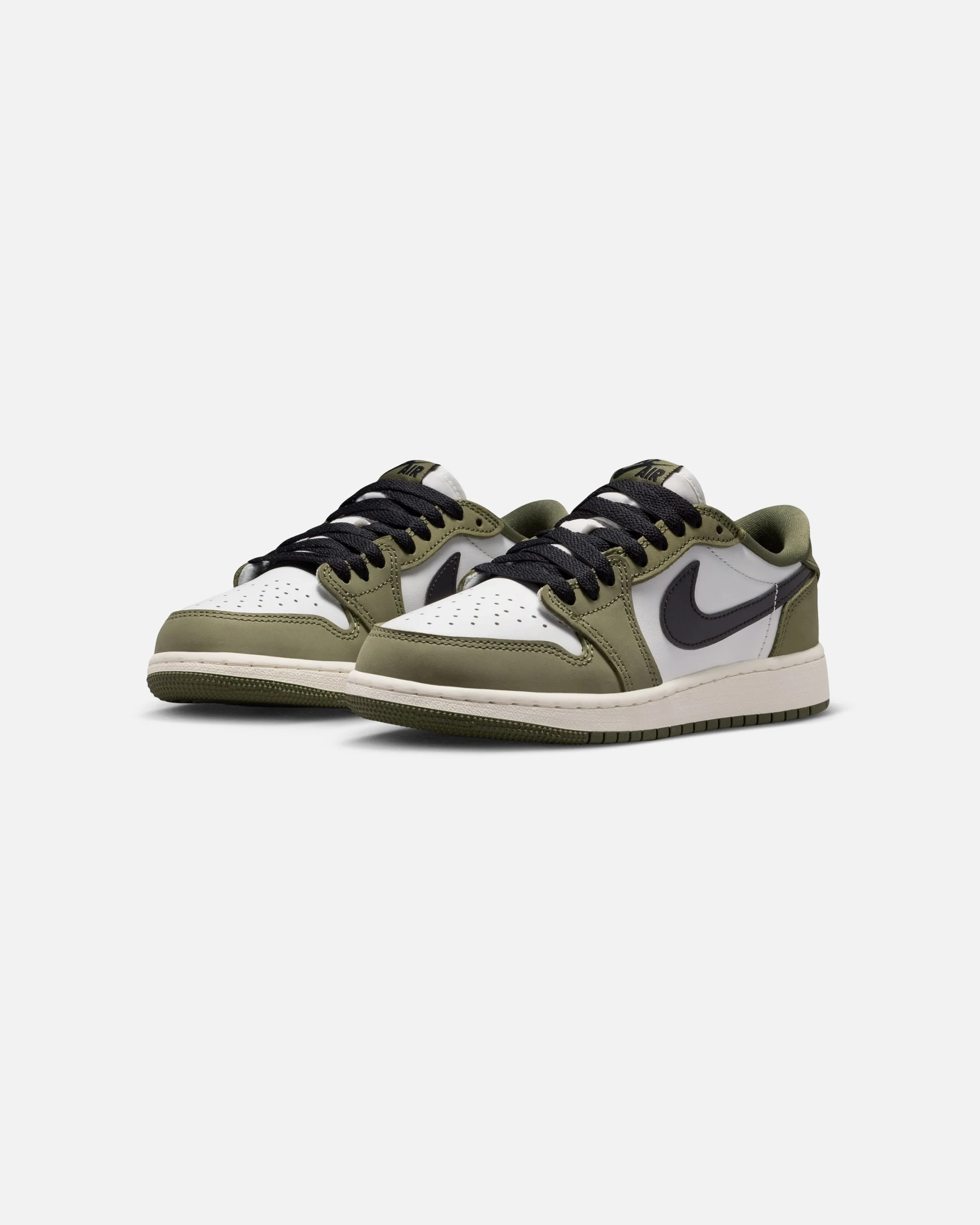 JORDAN GS AJ 1 RETRO LOW - MEDIUM OLIVE/ BLACK