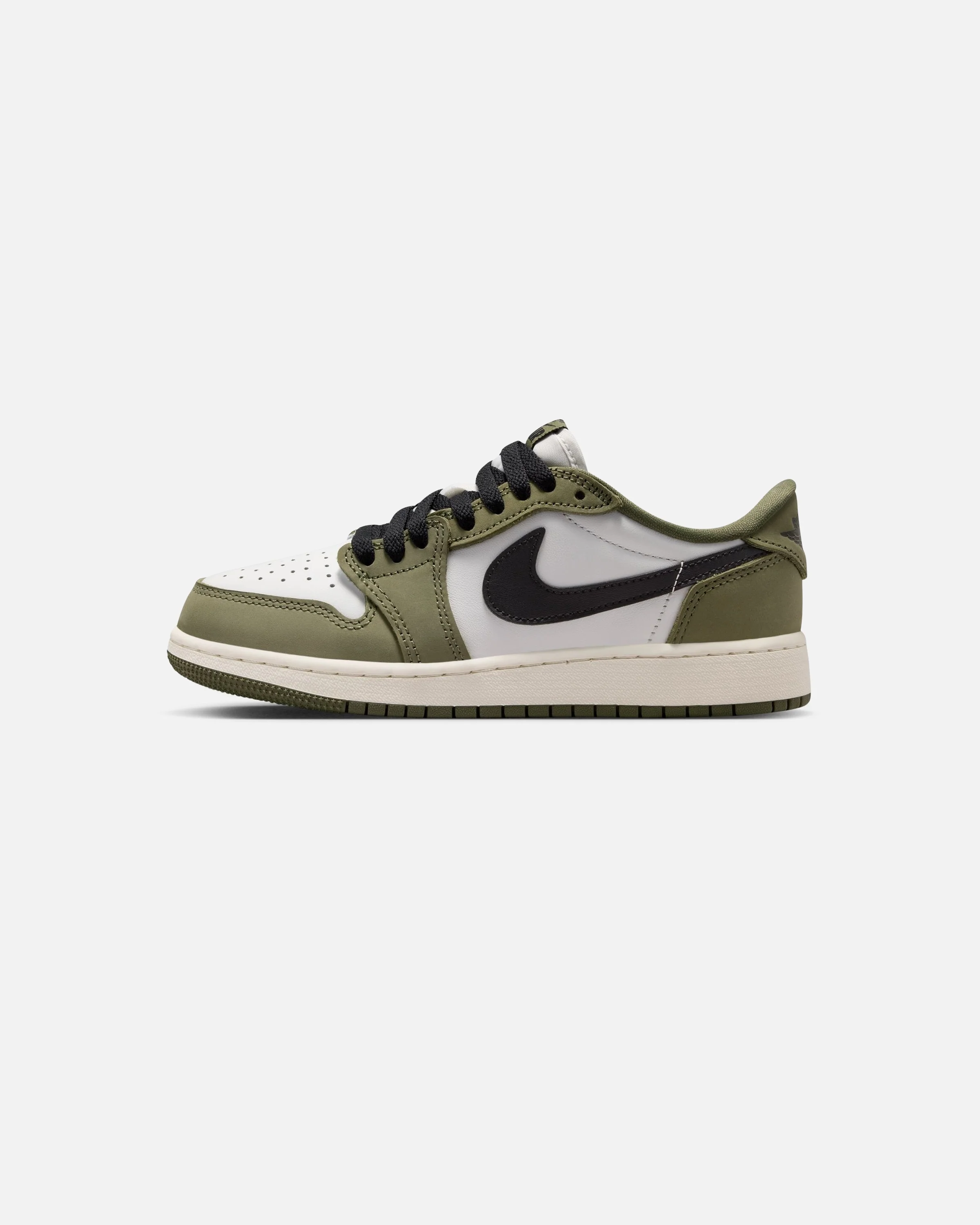 JORDAN GS AJ 1 RETRO LOW - MEDIUM OLIVE/ BLACK