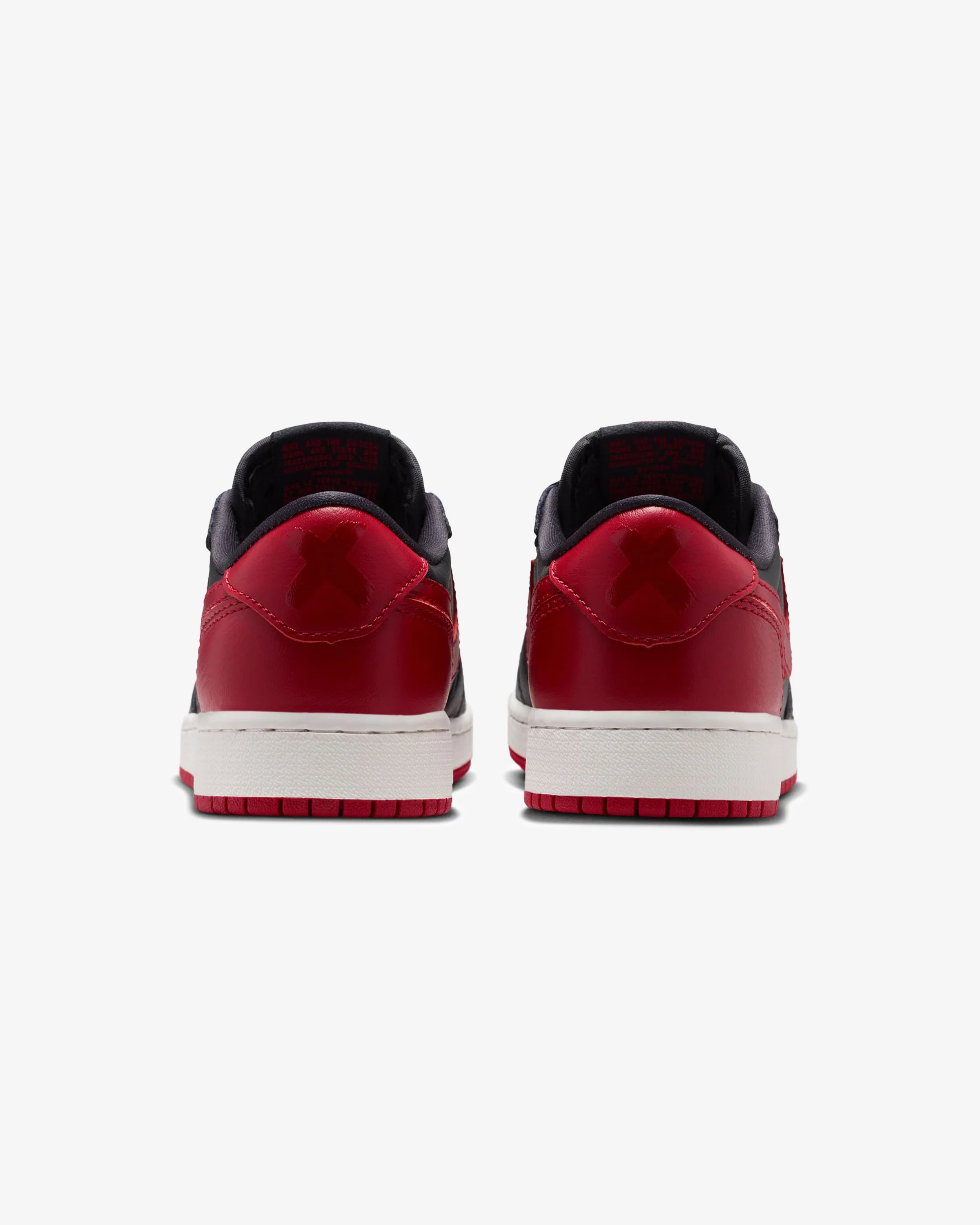 JORDAN GS AJ 1 RETRO LOW OG - BLACK/ VARSITY RED/ SUMMIT WHITE
