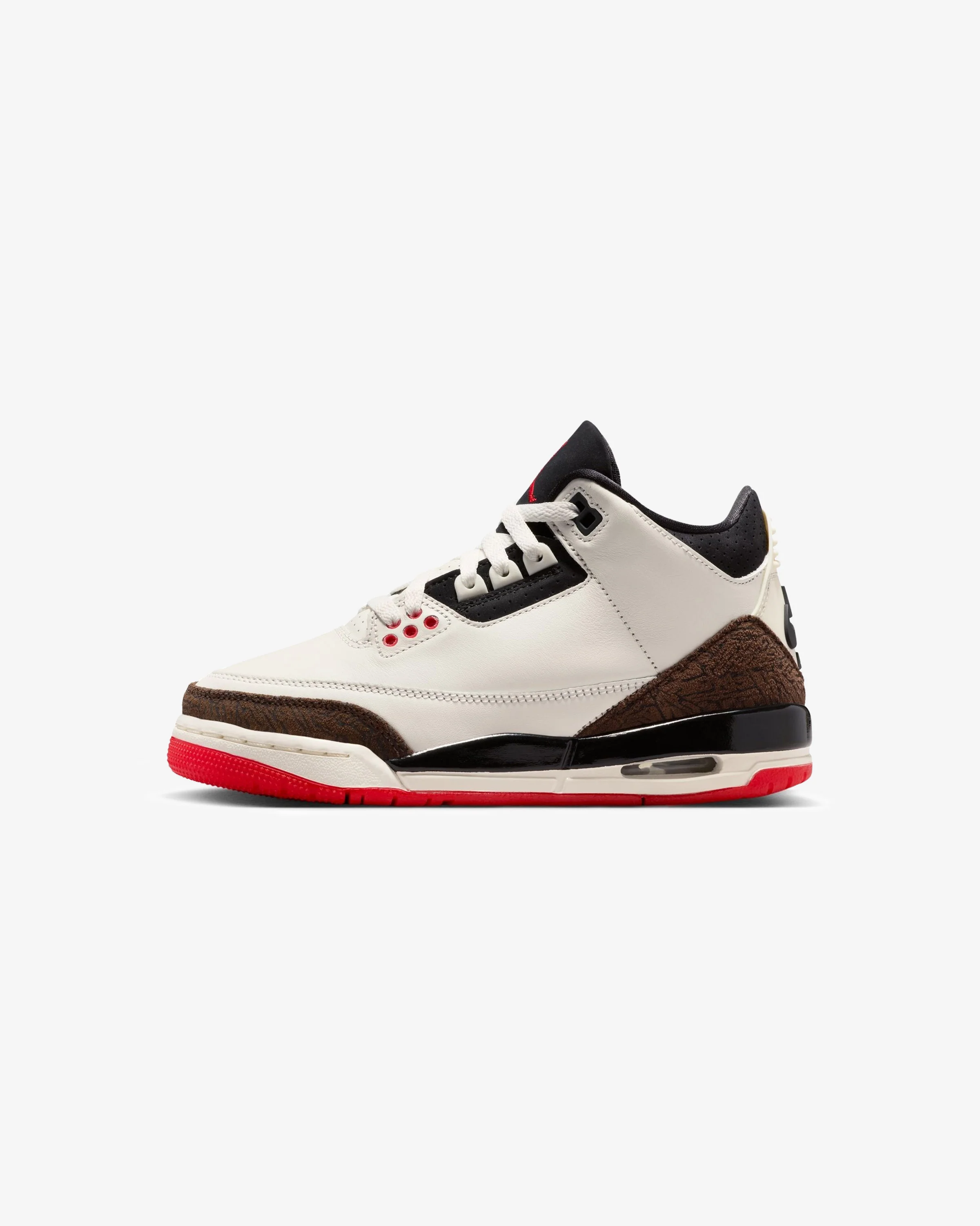 JORDAN GS AJ 3 RETRO - SAIL / BLACK / UNIVERSITY RED / PALE IVORY