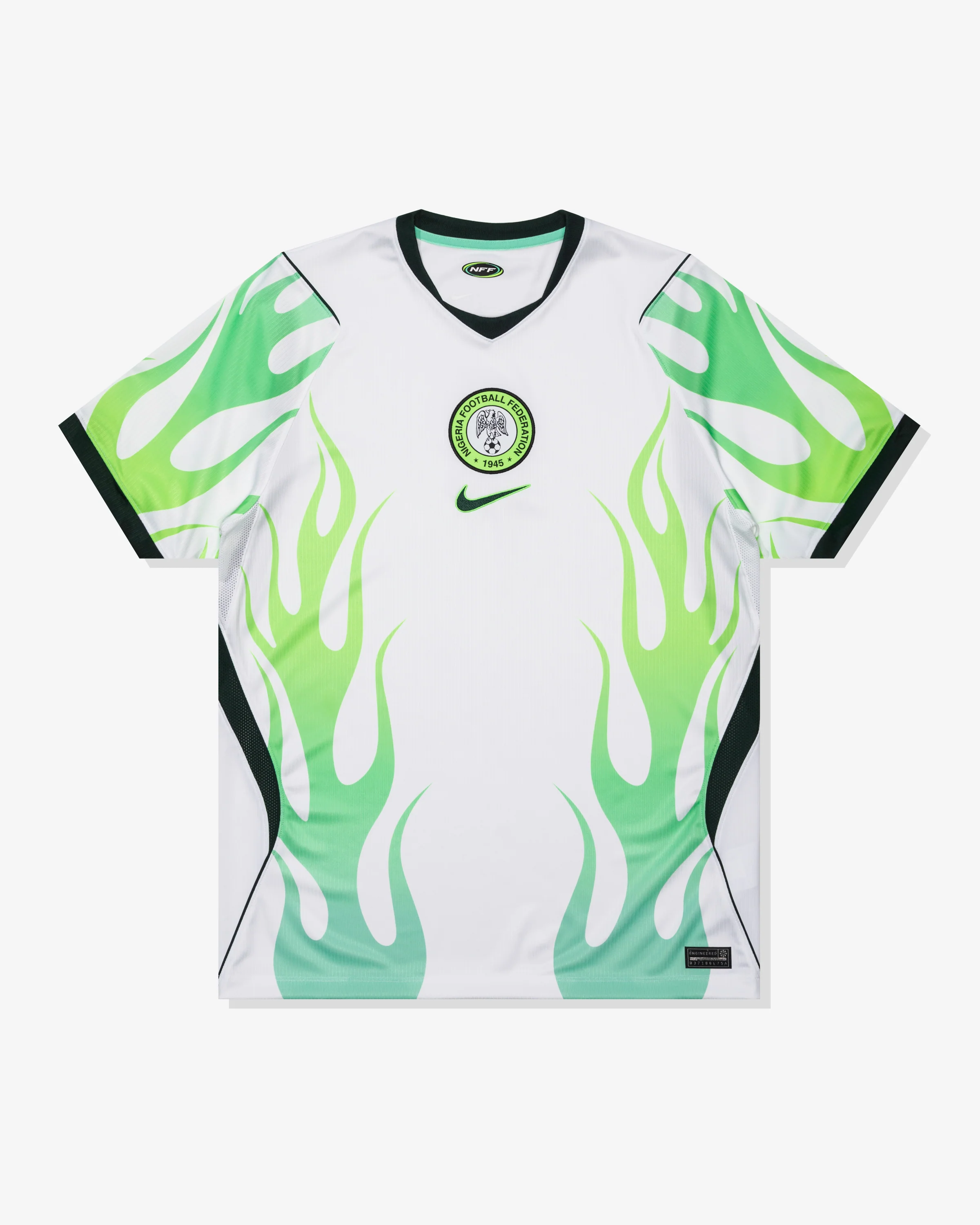 NIKE NIGERIA 2026 STADIUM AWAY JERSEY - WHITE/ GREEN GLOW