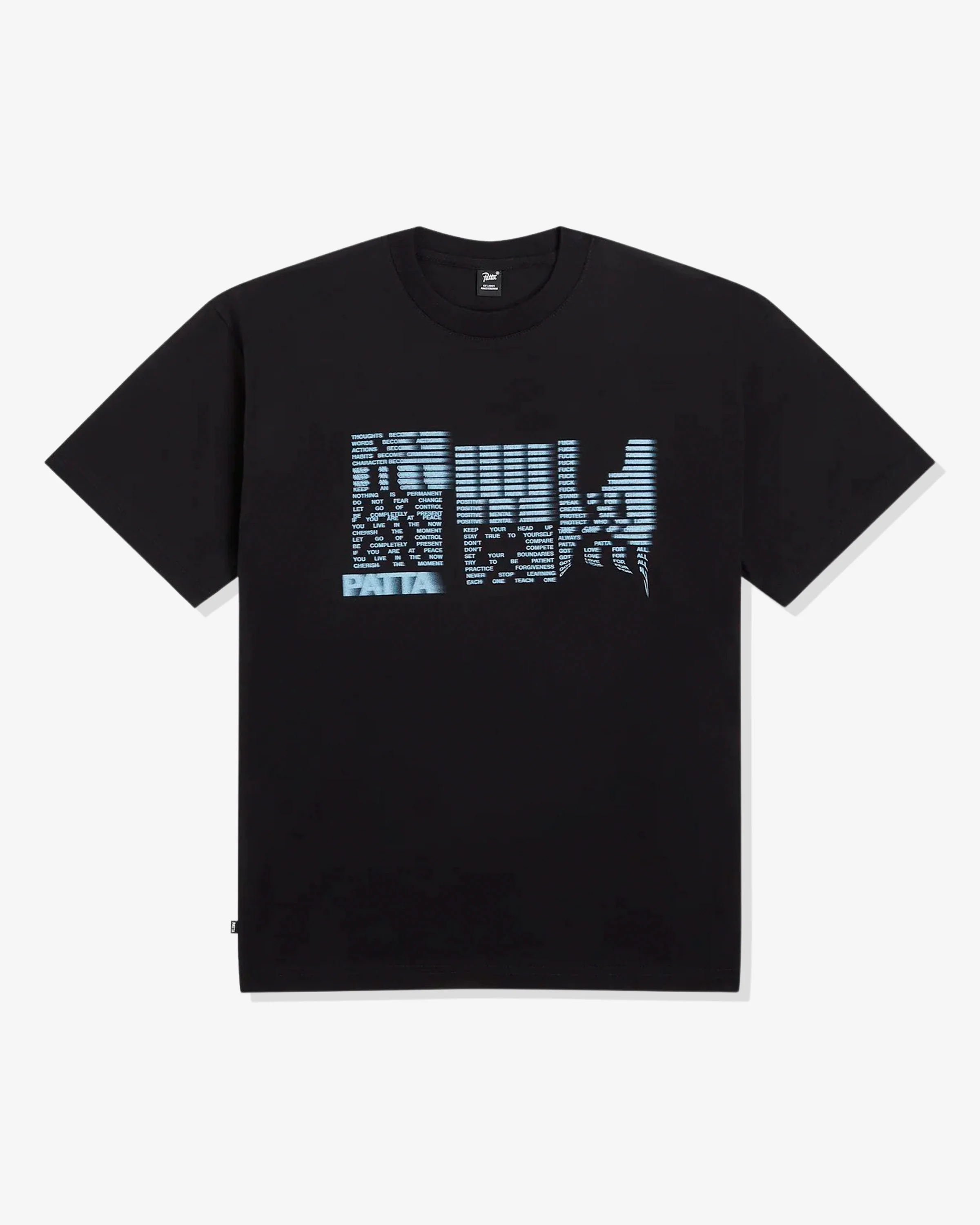 PATTA GLITCH LADY TEE - BLACK