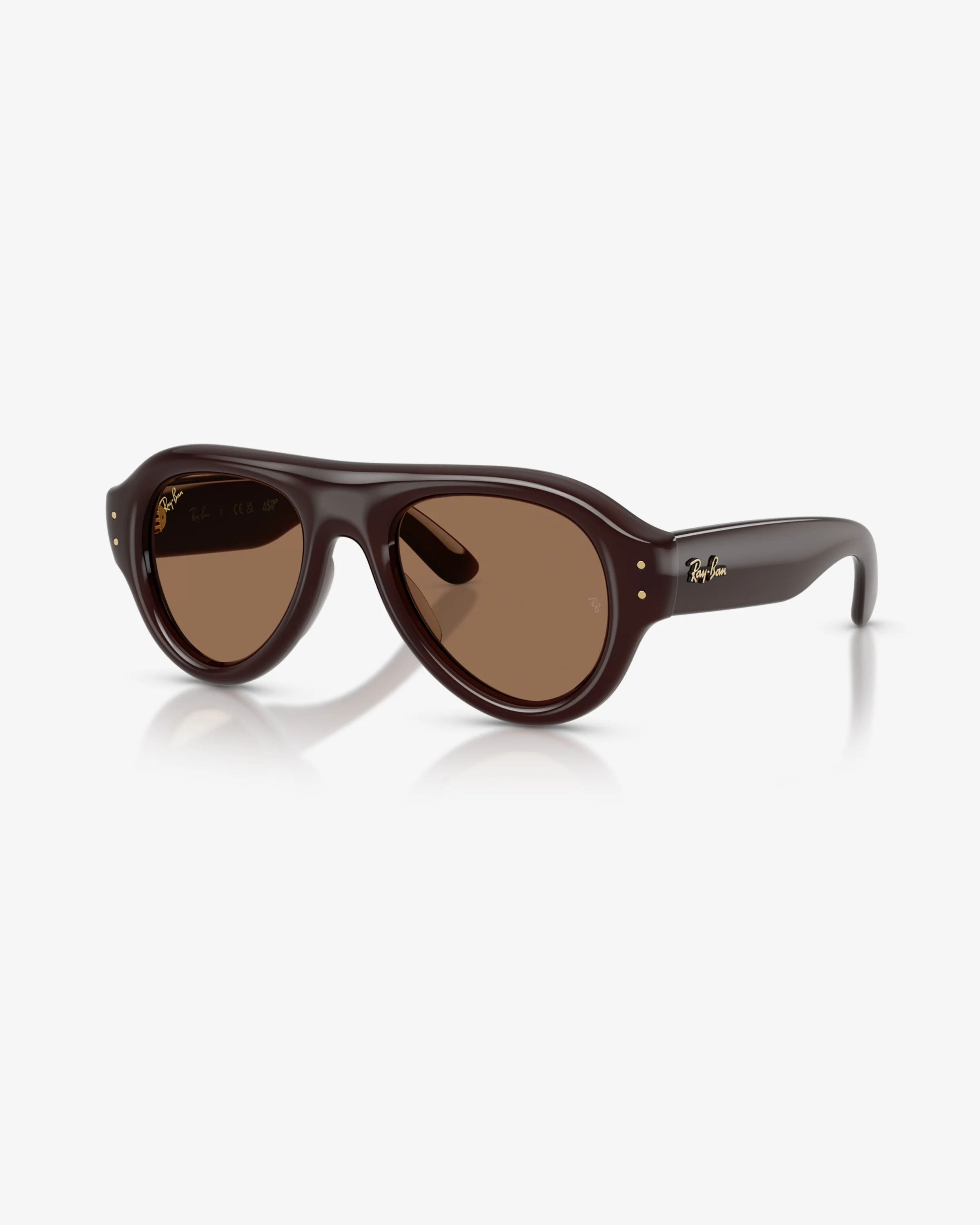 RAY-BAN X A$AP ROCKY AVIATOR PUFFER - TRANSPARENT BROWN