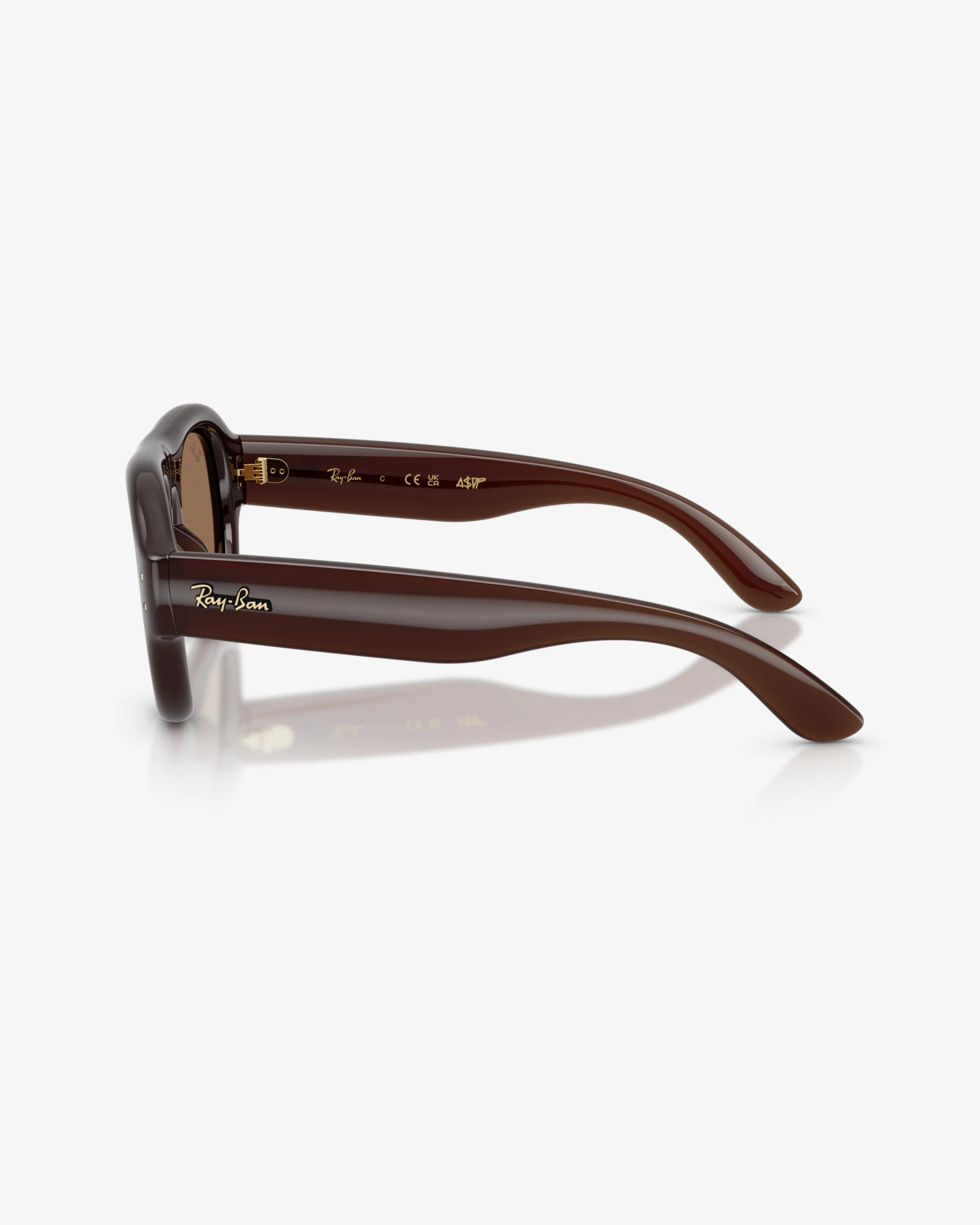 RAY-BAN X A$AP ROCKY AVIATOR PUFFER - TRANSPARENT BROWN
