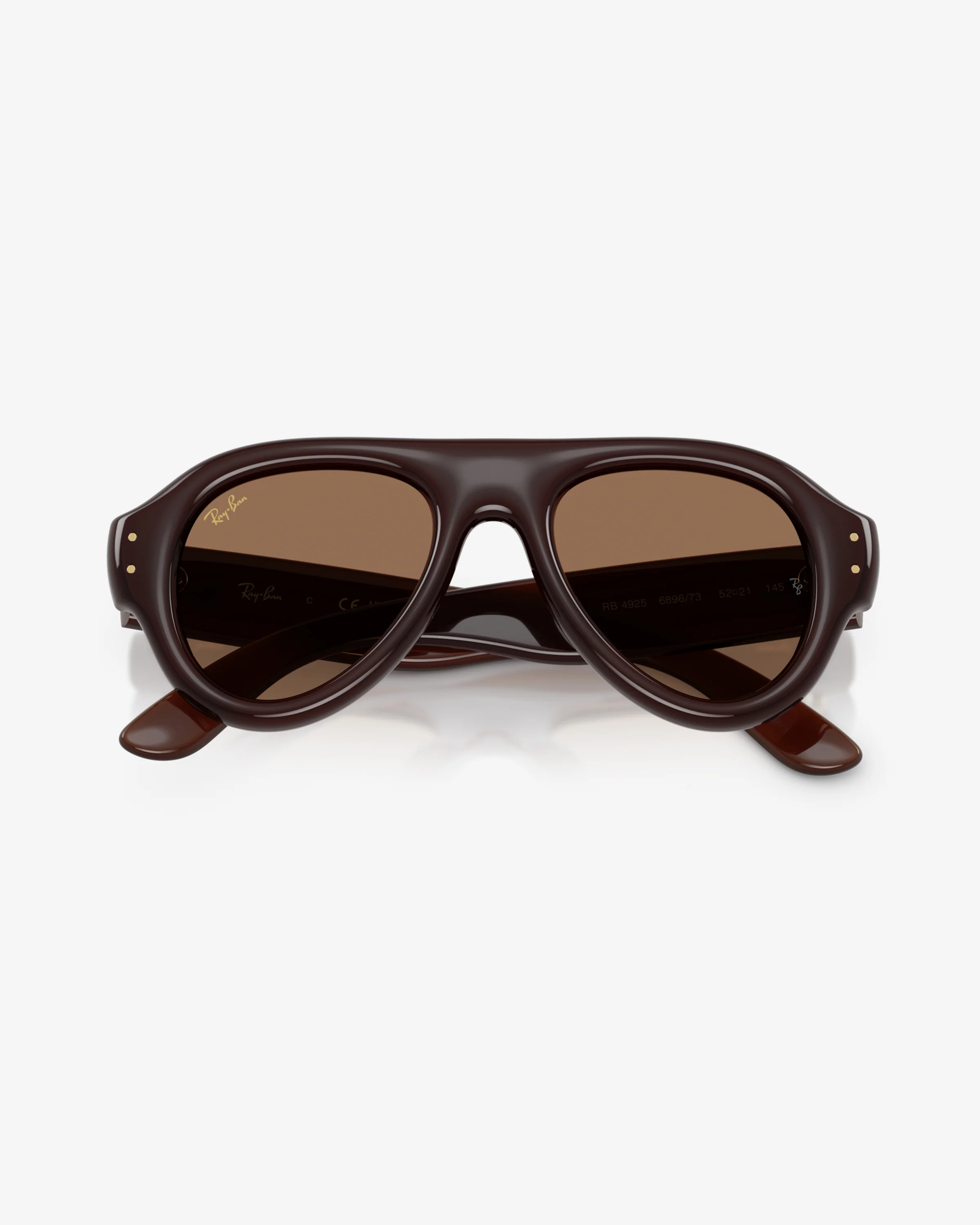 RAY-BAN X A$AP ROCKY AVIATOR PUFFER - TRANSPARENT BROWN