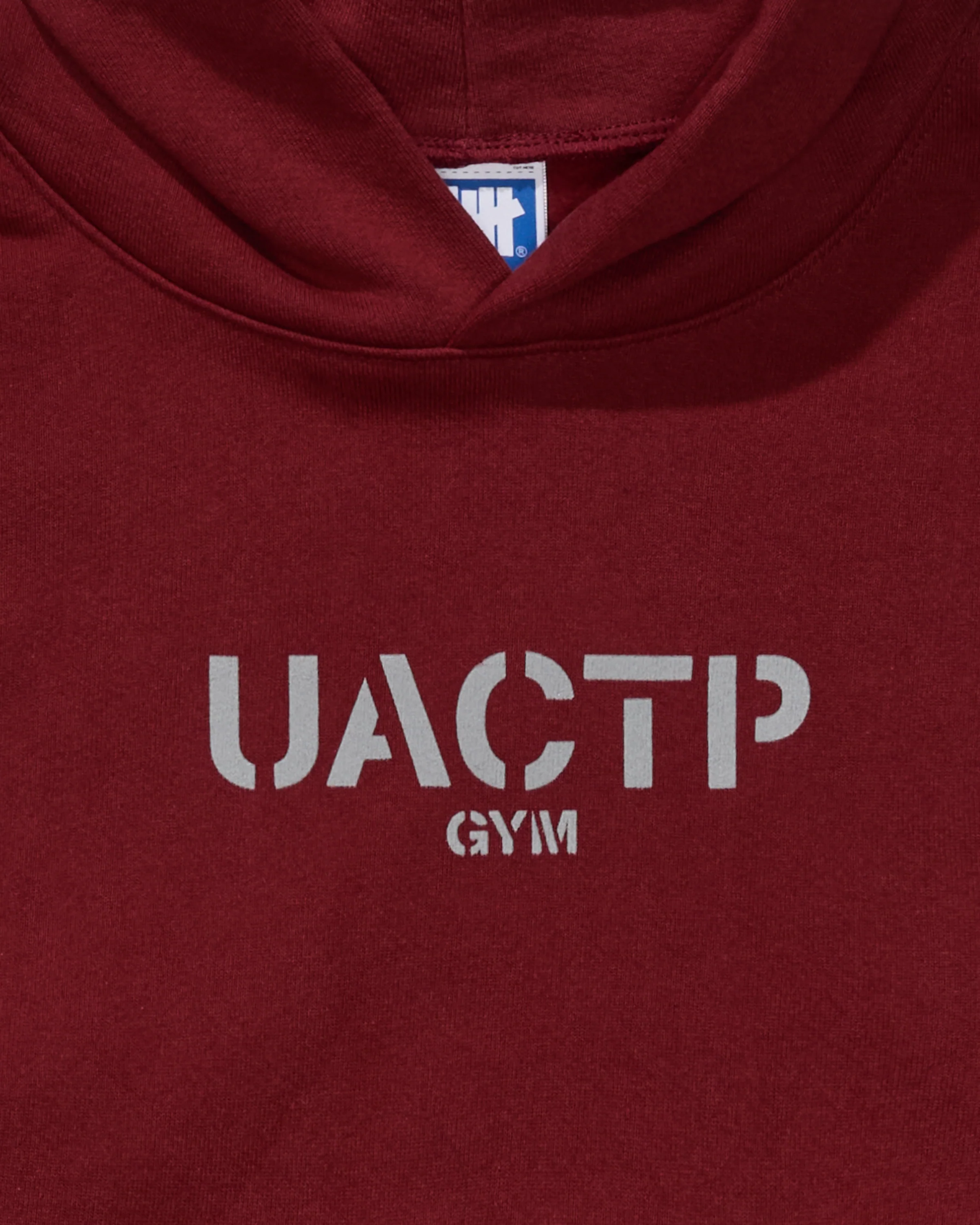UACTP STENCIL GYM PULLOVER HOOD - BURGUNDY