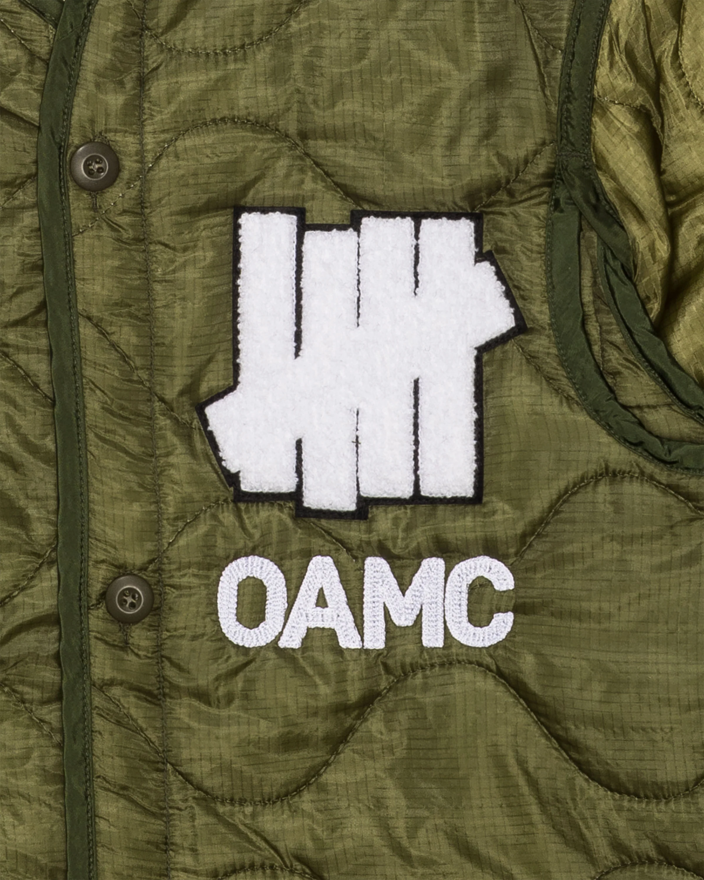UNDEFEATED X OAMC PEACEMAKER LINER JACKET - OLIVE