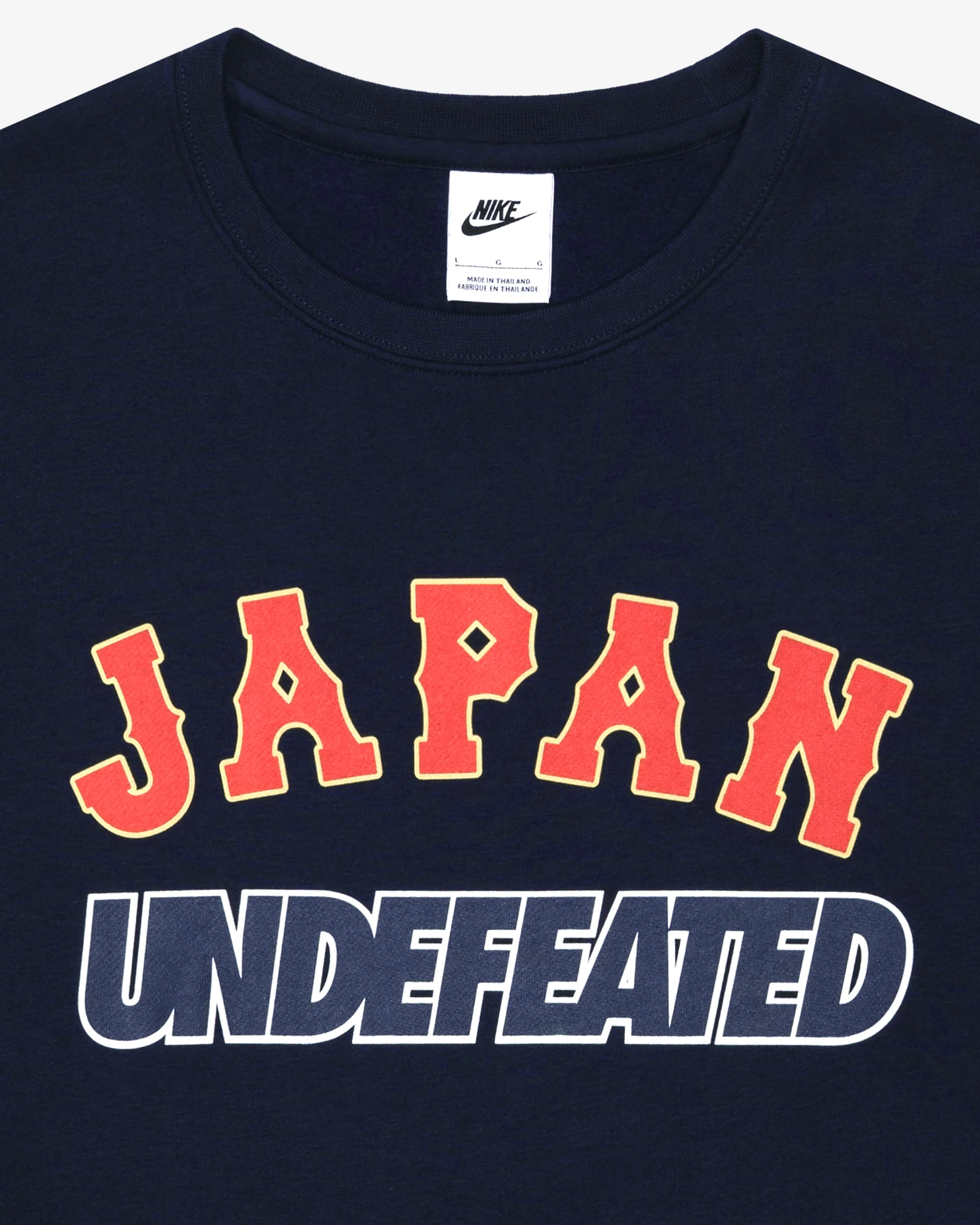 UNDEFEATED X WBC JAPAN CREWNECK - NAVY