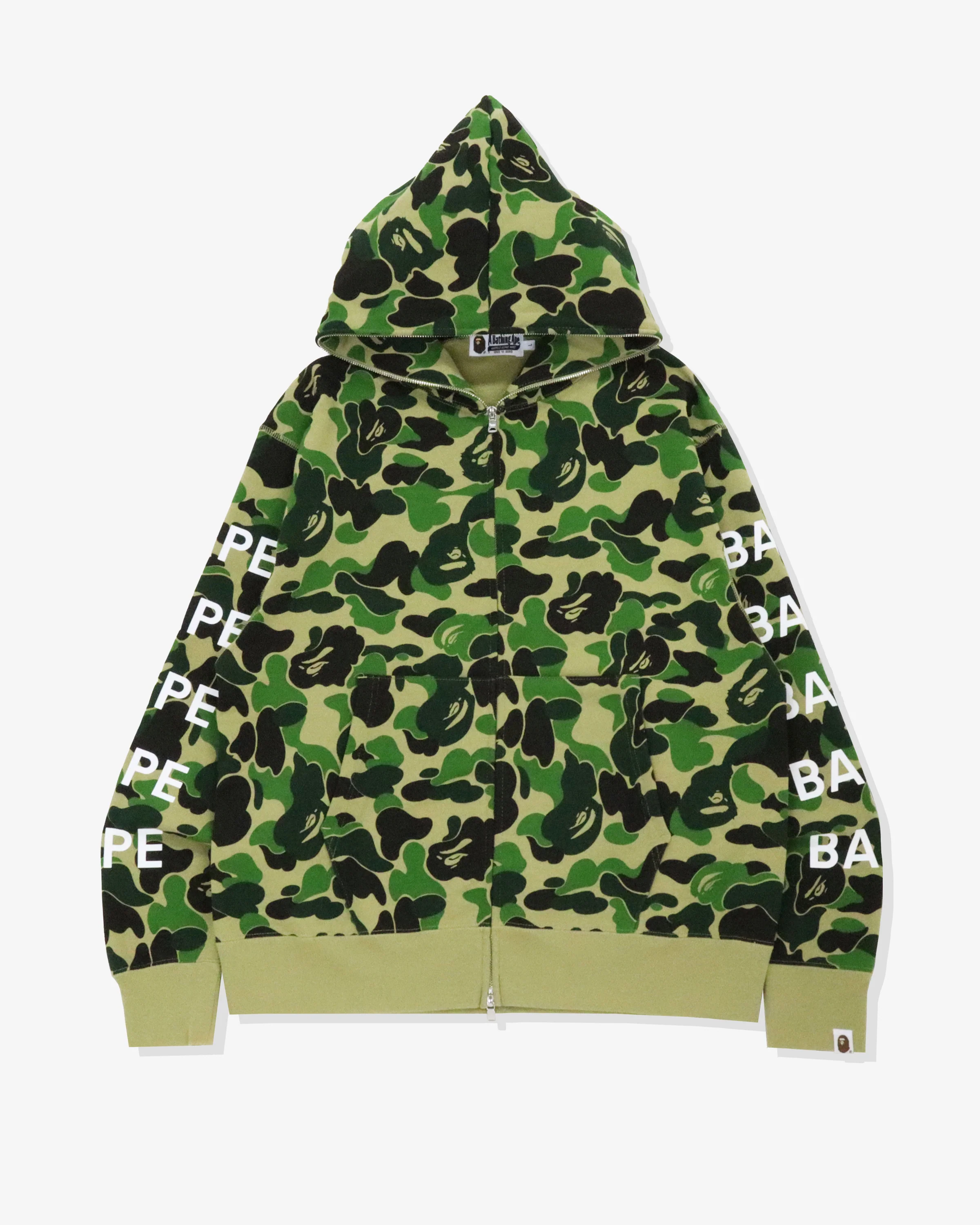 BAPE BIG ABC CAMO BAPE RELAXED FIT FULL ZIP HOODIE
