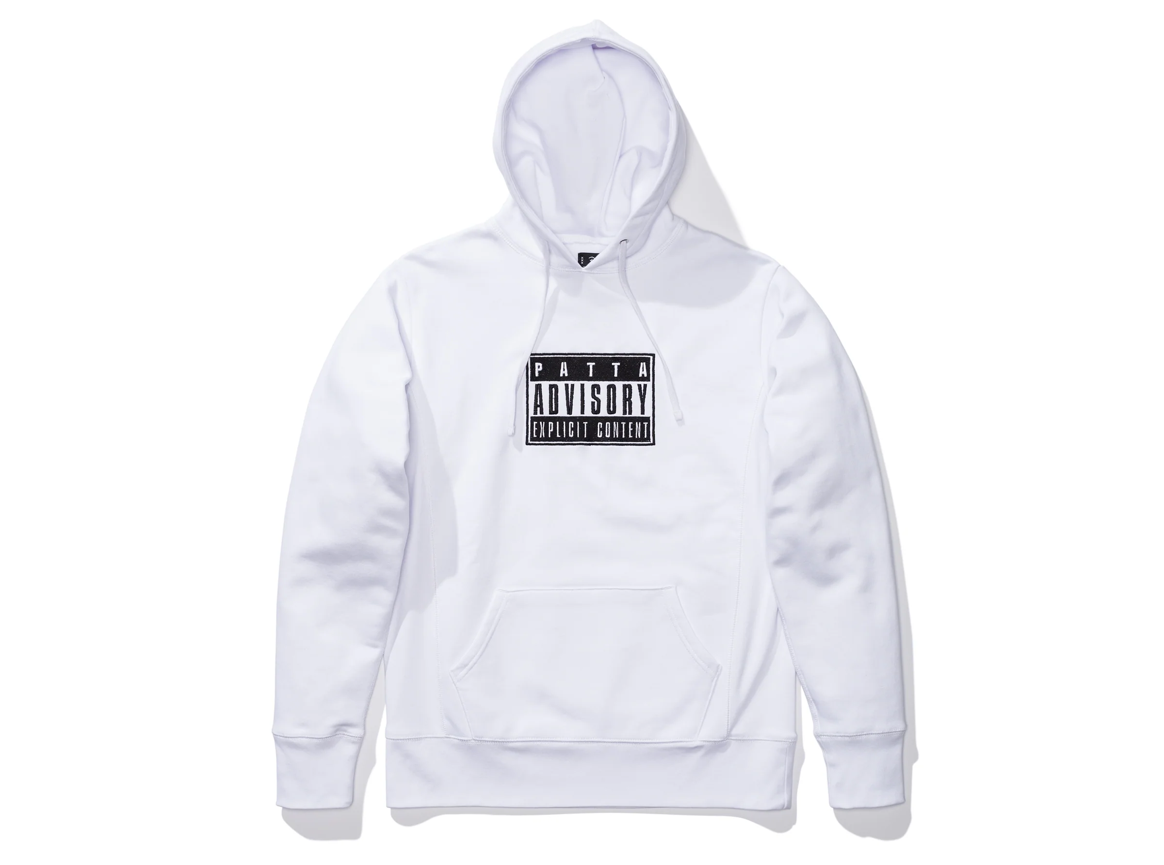 PATTA ADVISORY HEAVY HOODED SWEATER - WHITE