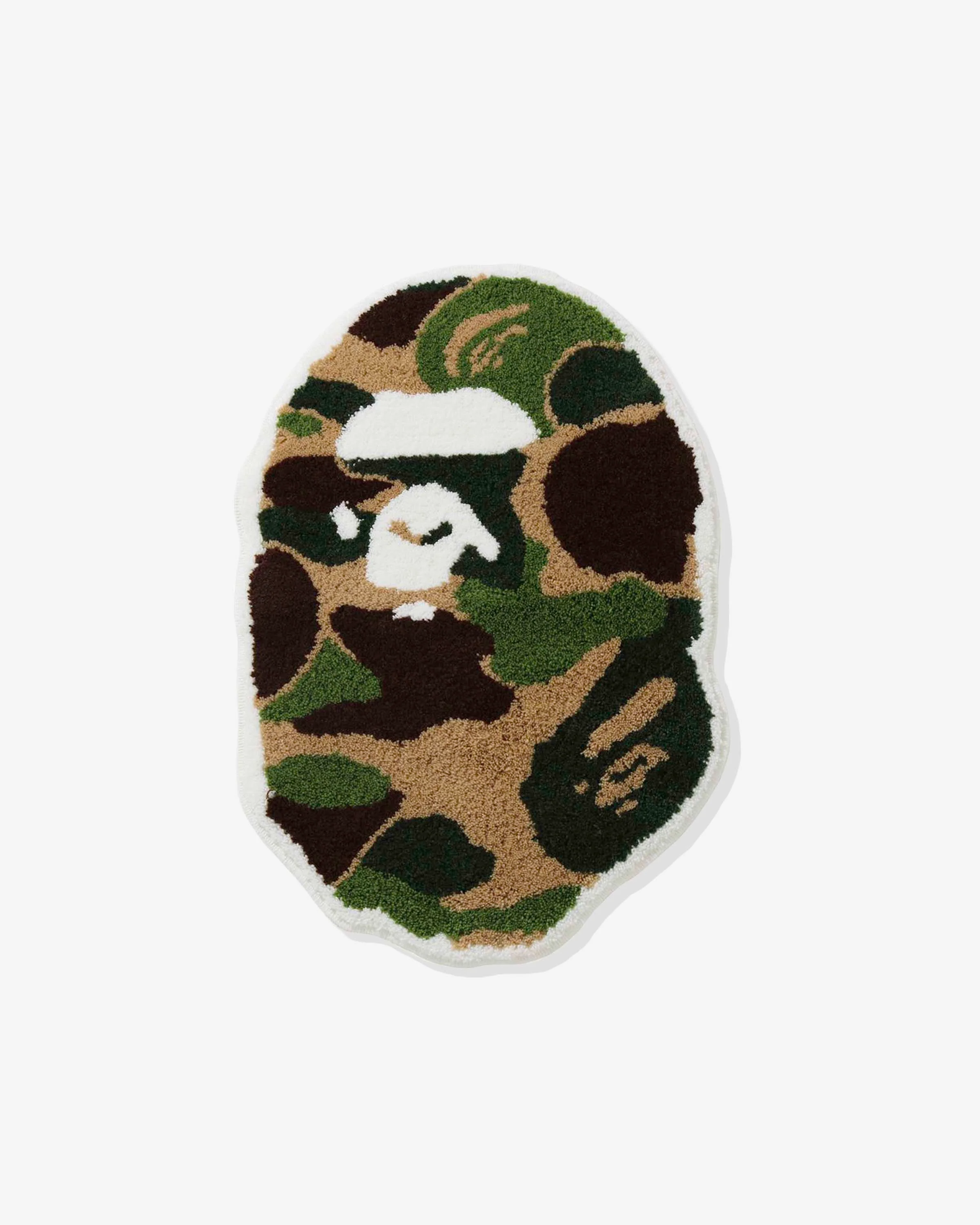 BAPE ABC CAMO APE HEAD RUG MAT - GREEN