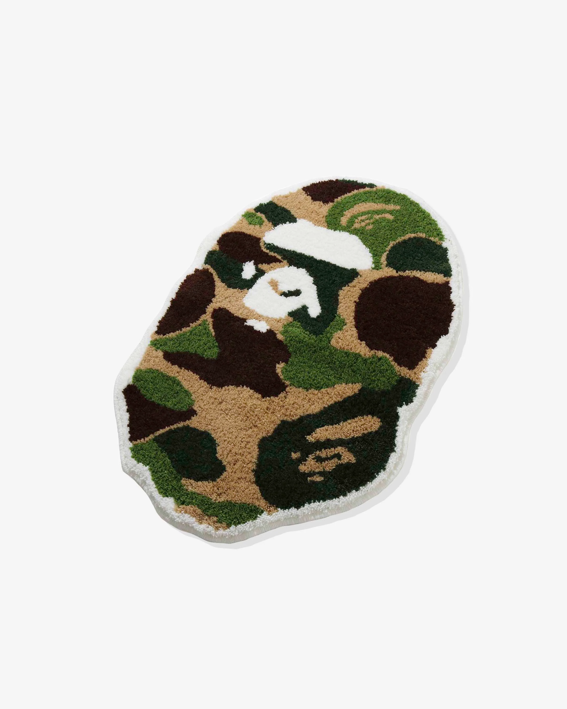 BAPE ABC CAMO APE HEAD RUG MAT - GREEN