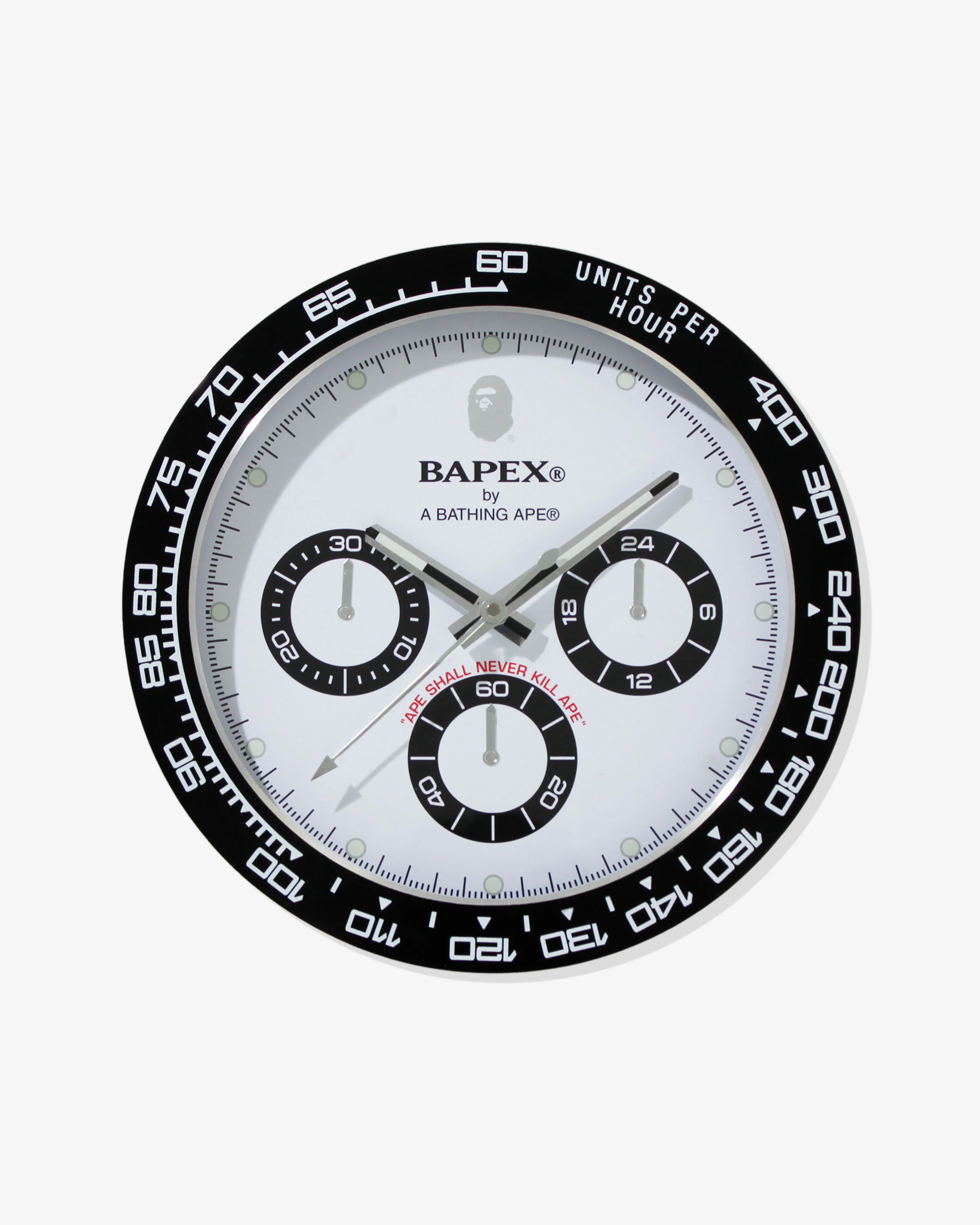 BAPE TYPE 4 BAPEX WALL CLOCK - BLACK