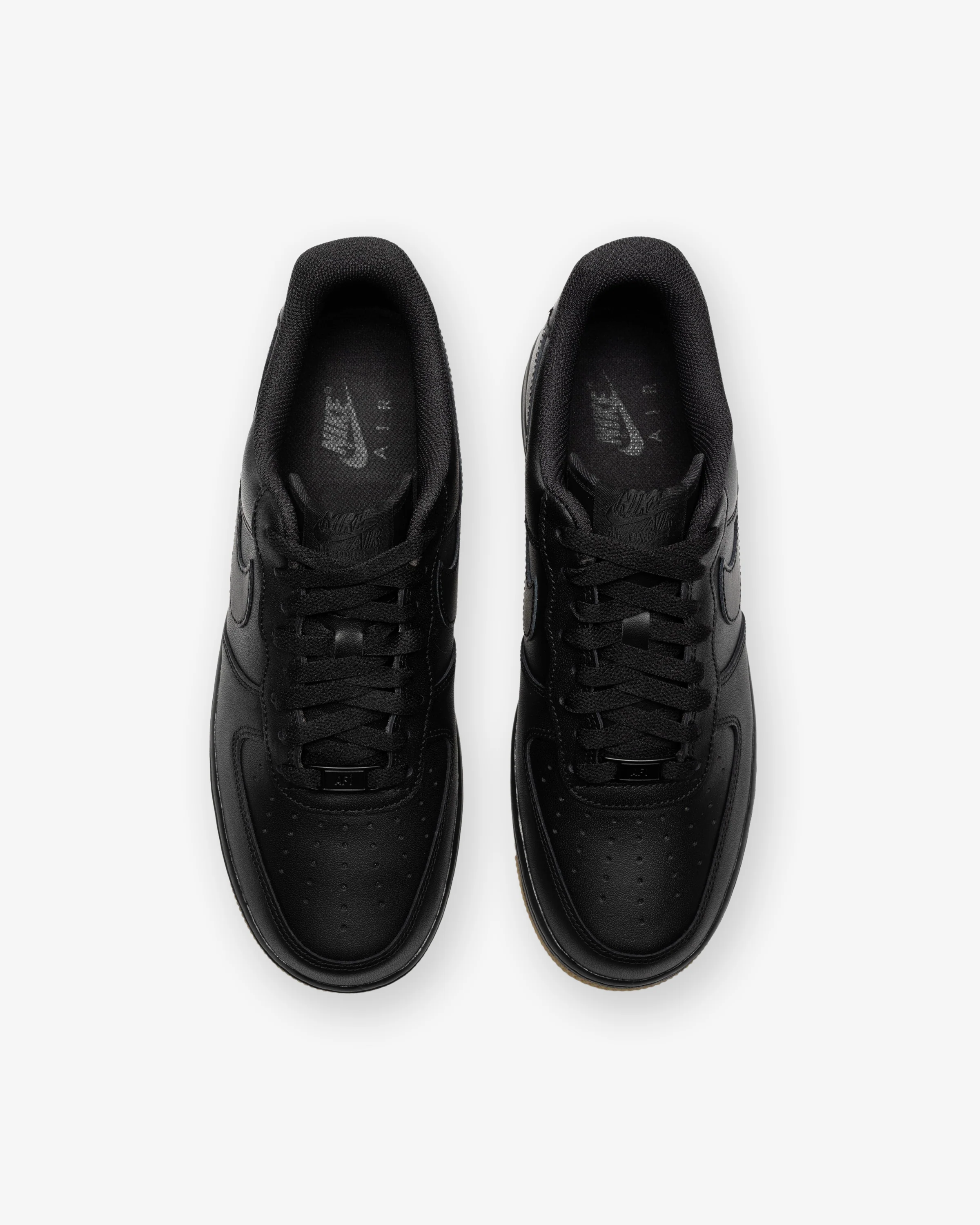 NIKE AIR FORCE 1 '07 - BLACK/ GUMLIGHTBROWN