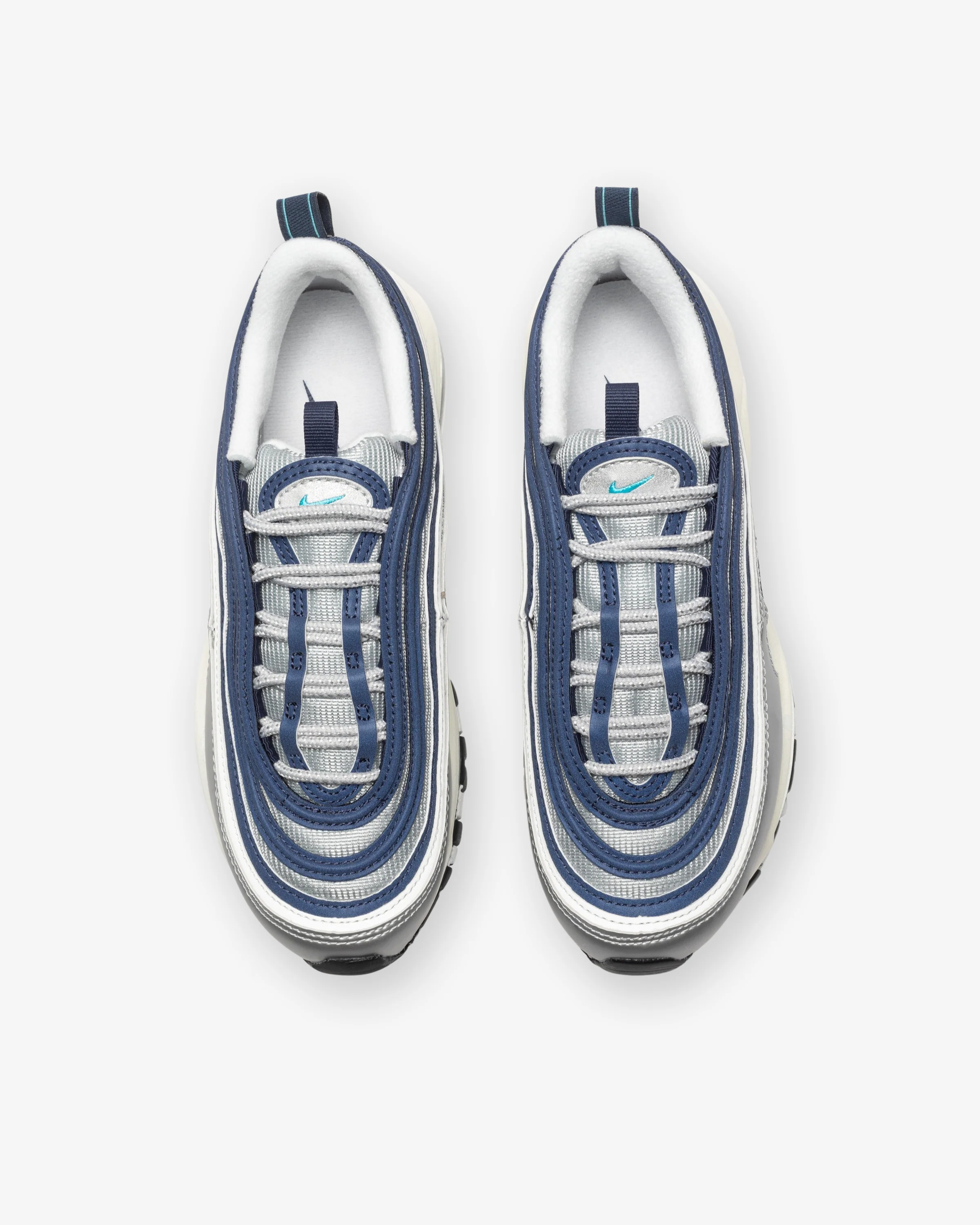NIKE WOMEN'S AIR MAX 97 - METALLICSILVER/ CHLORINEBLUE