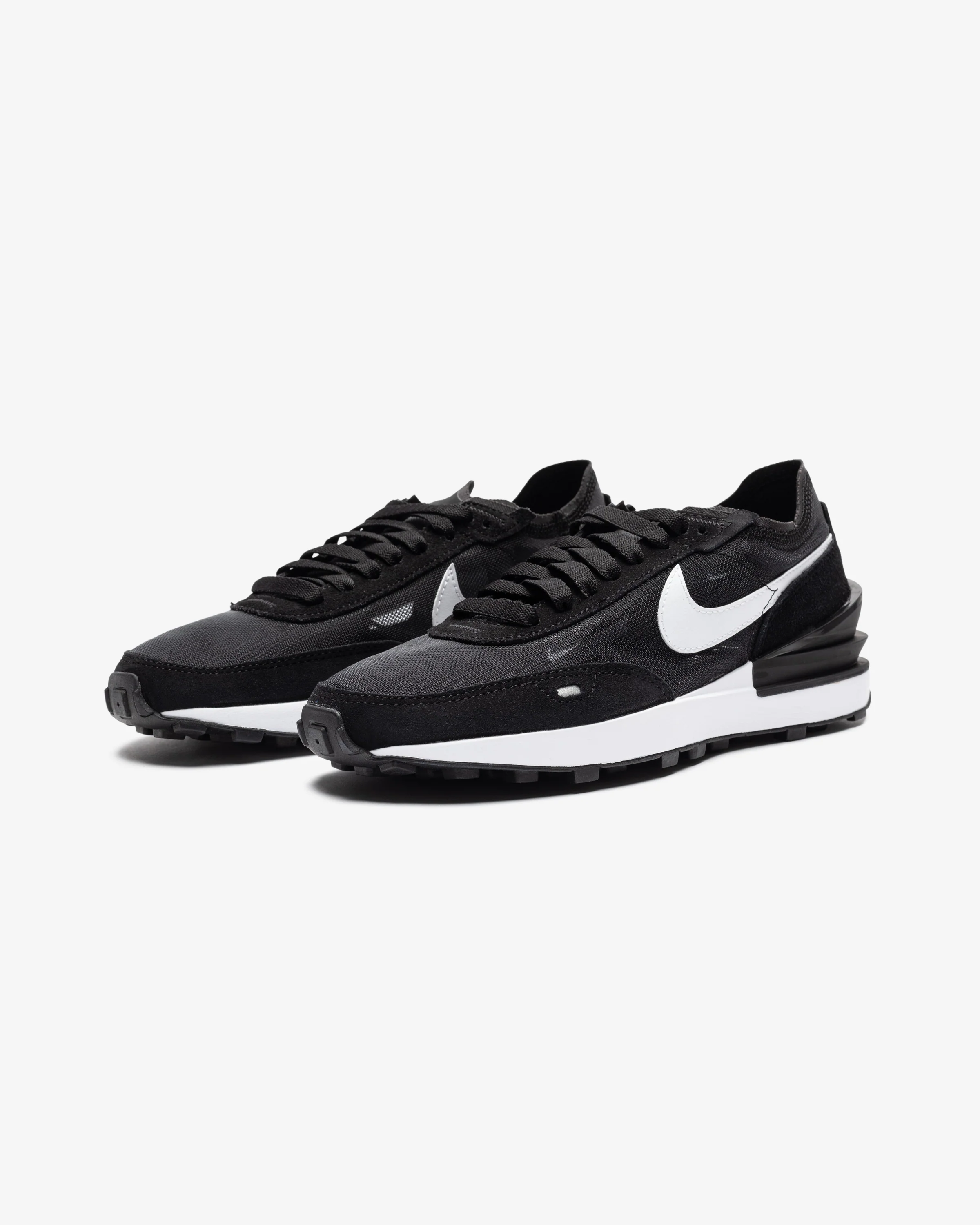 NIKE WOMEN'S WAFFLE ONE - BLACK/ WHITE/ ORANGE