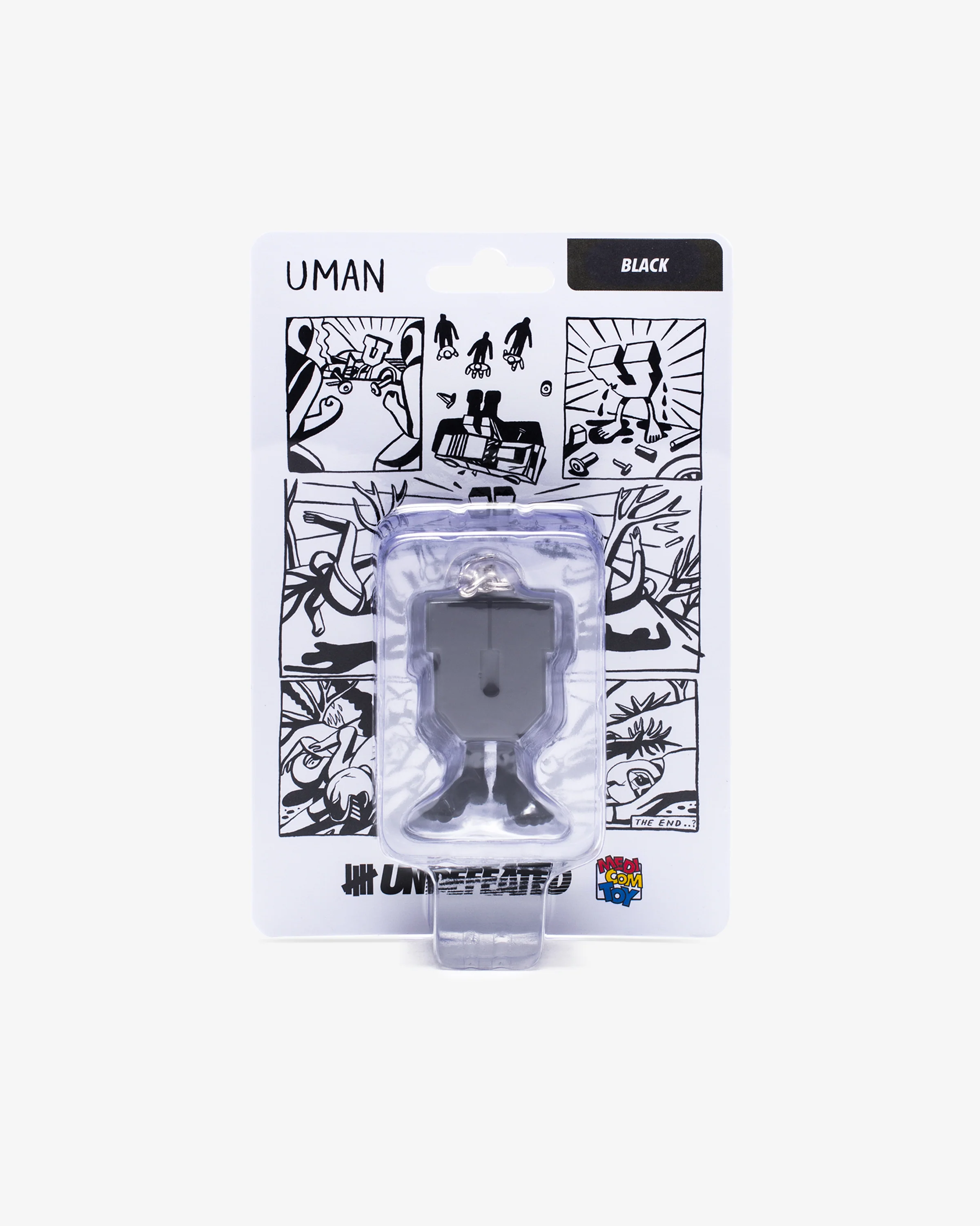 UNDEFEATED X MEDICOM UMAN KEYCHAIN - BLACK