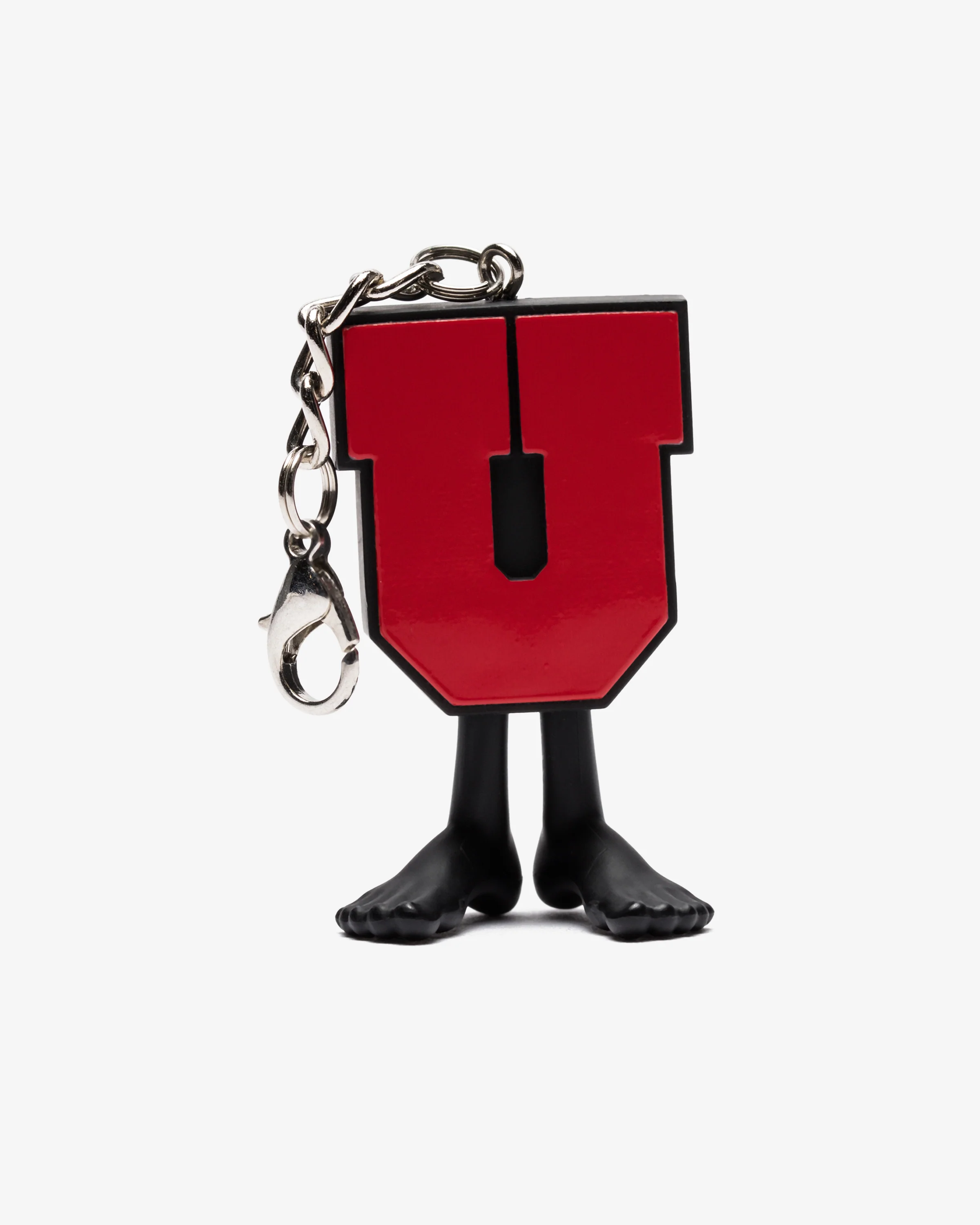 UNDEFEATED X MEDICOM UMAN KEYCHAIN - BLACK/RED