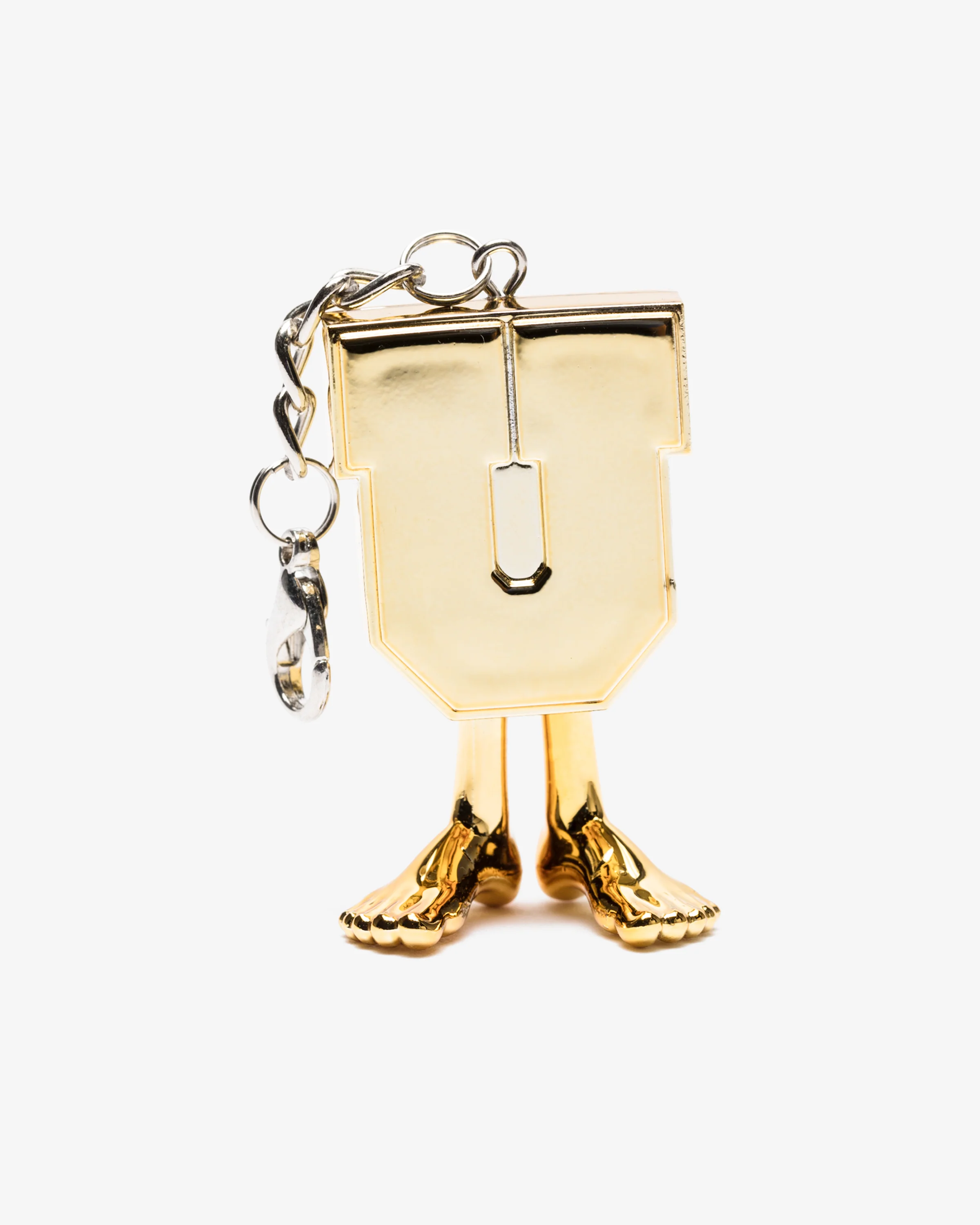 UNDEFEATED X MEDICOM UMAN KEYCHAIN - GOLD