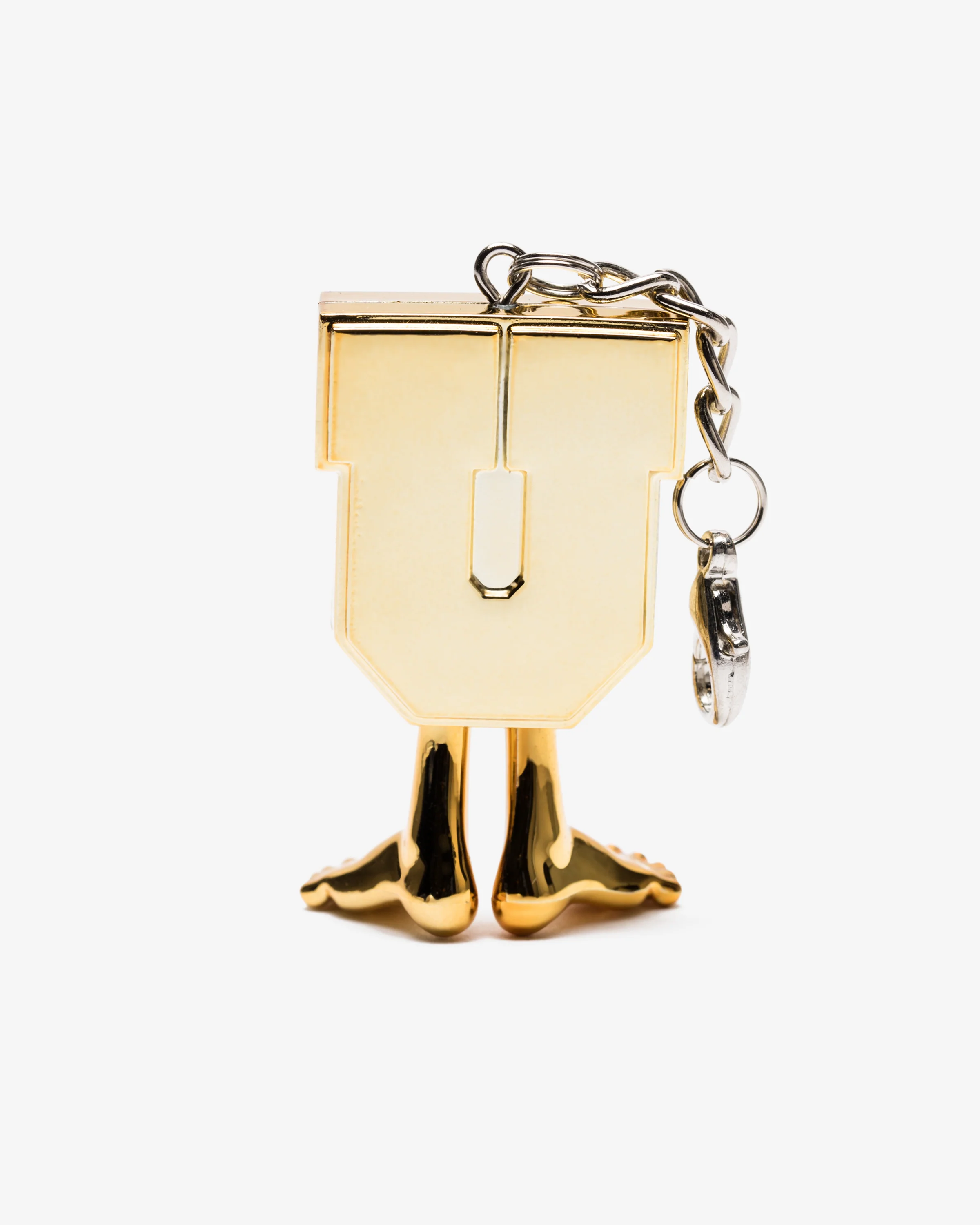 UNDEFEATED X MEDICOM UMAN KEYCHAIN - GOLD