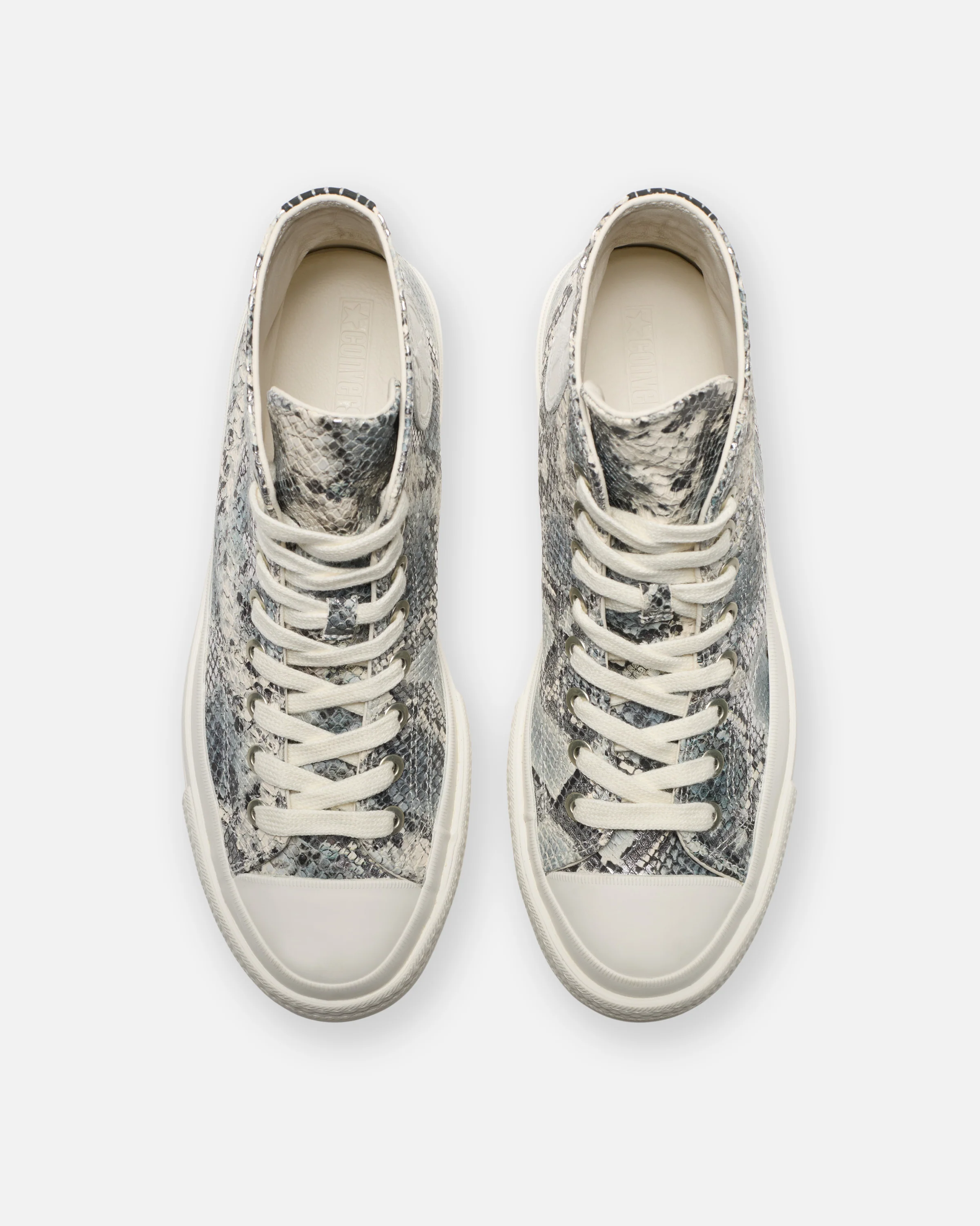 CONVERSE CTAS FS HI - SILVER/SNOW WHITE/ BLACK