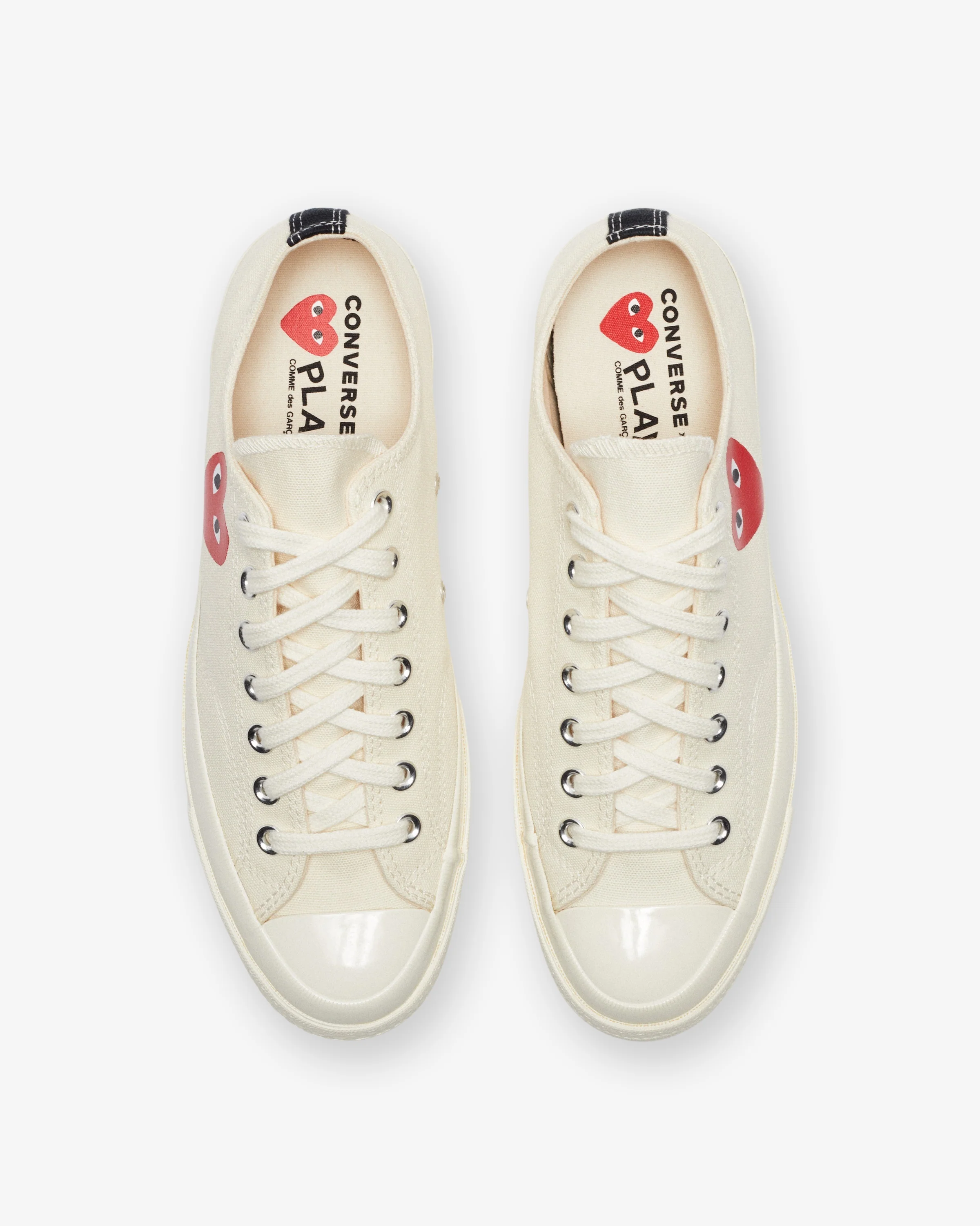 4037-converse-x-cdg-single-heart-chuck-70-ox-milk-black-4.webp CONVERSE X CDG SINGLE HEART CHUCK 70 OX - MILK/ BLACK