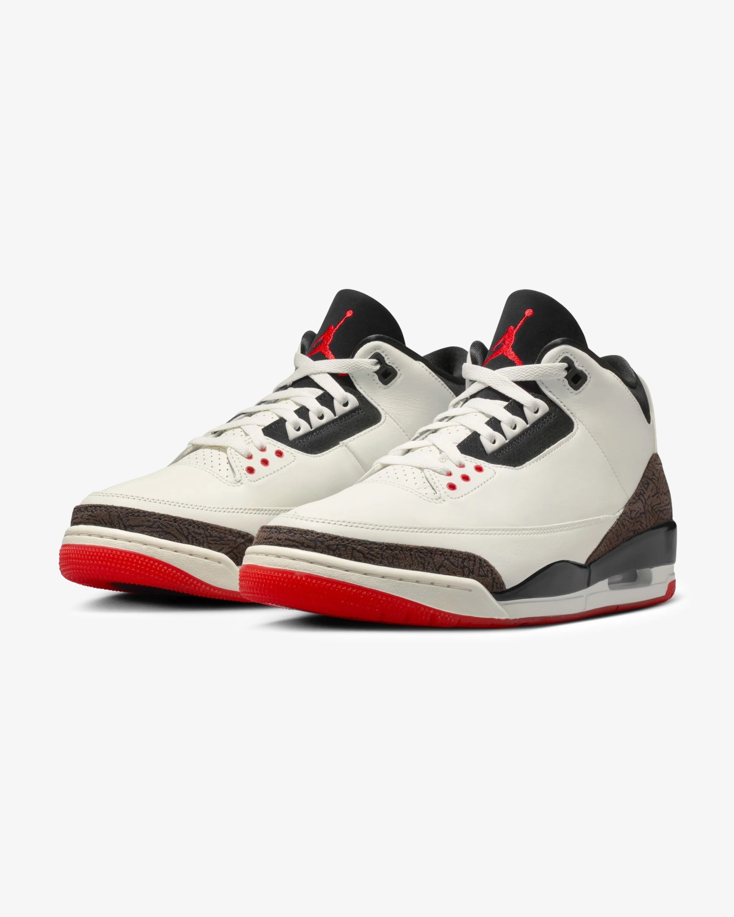 JORDAN AJ 3 RETRO - SAIL/ BLACK/ UNIVERSITY RED