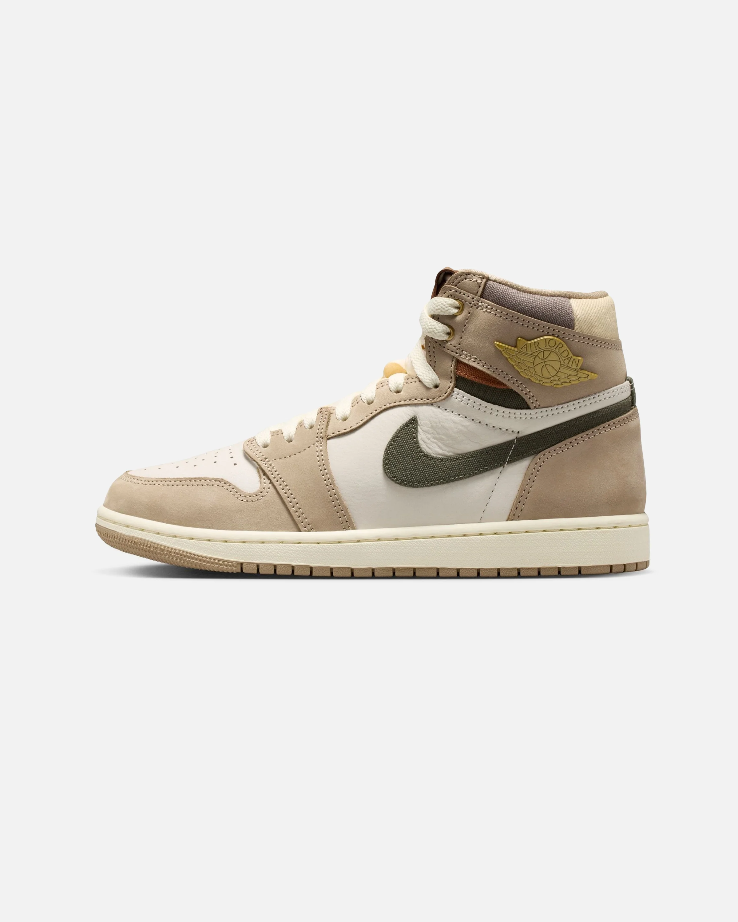 JORDAN WMNS AJ 1 RETRO - KHAKI/ MULTI-COLOR