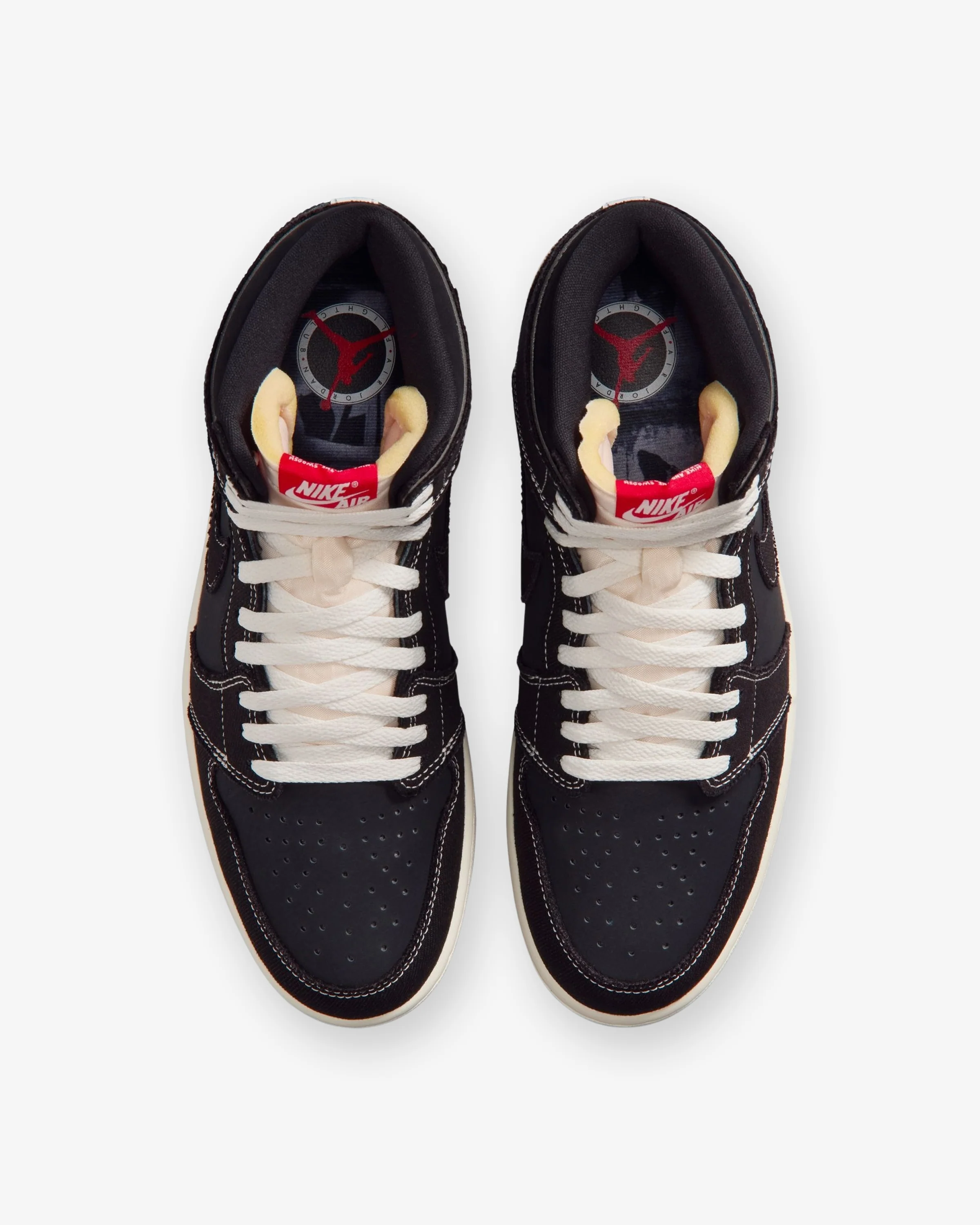 JORDAN X FLIGHT CLUB AJ 1 RETRO HIGH - BLACK/ UNIVERSITY RED/ SAIL