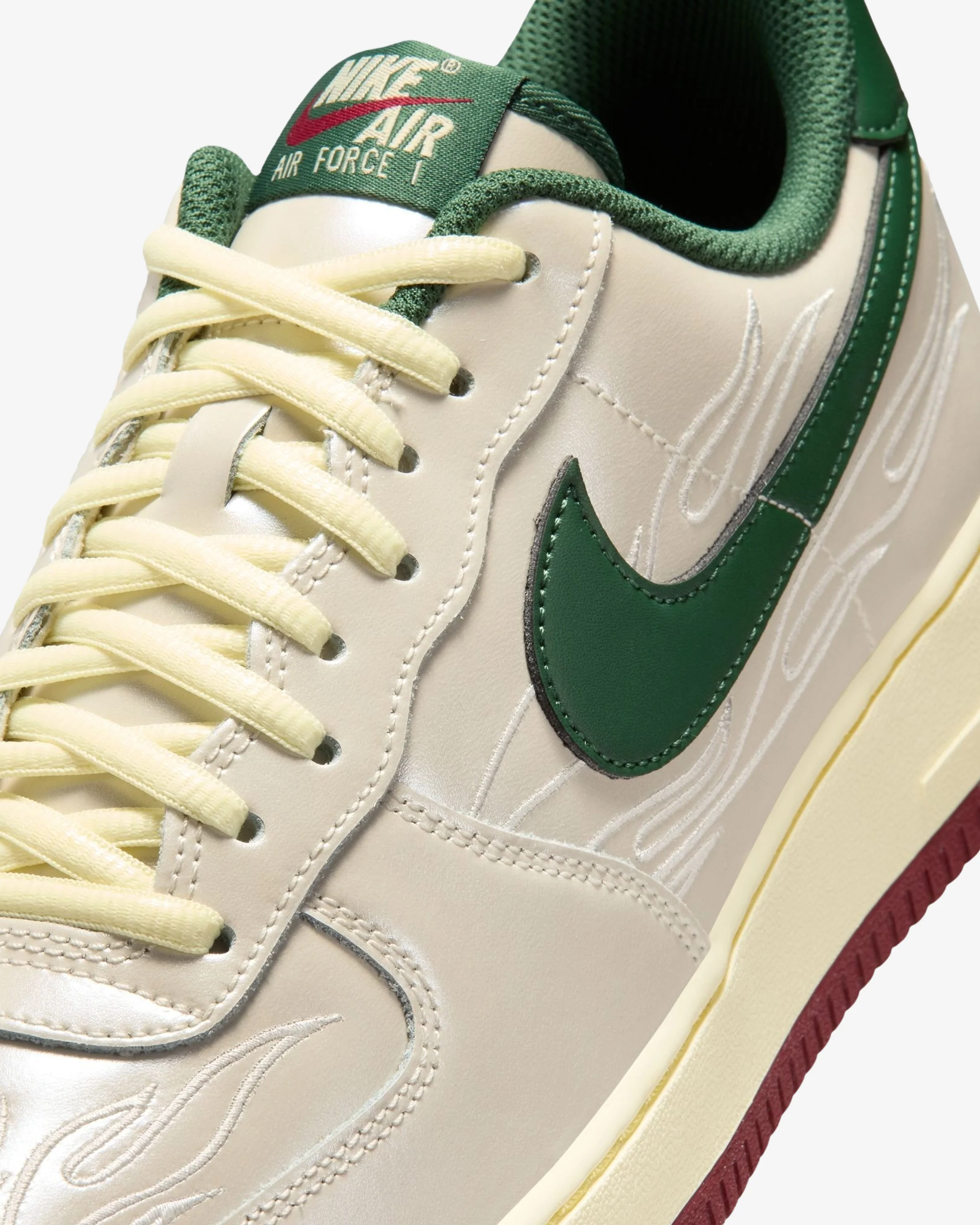 NIKE AIR FORCE 1 '07 LV8 - PHANTOM/ FIR/ ALABASTER/ TEAM RED