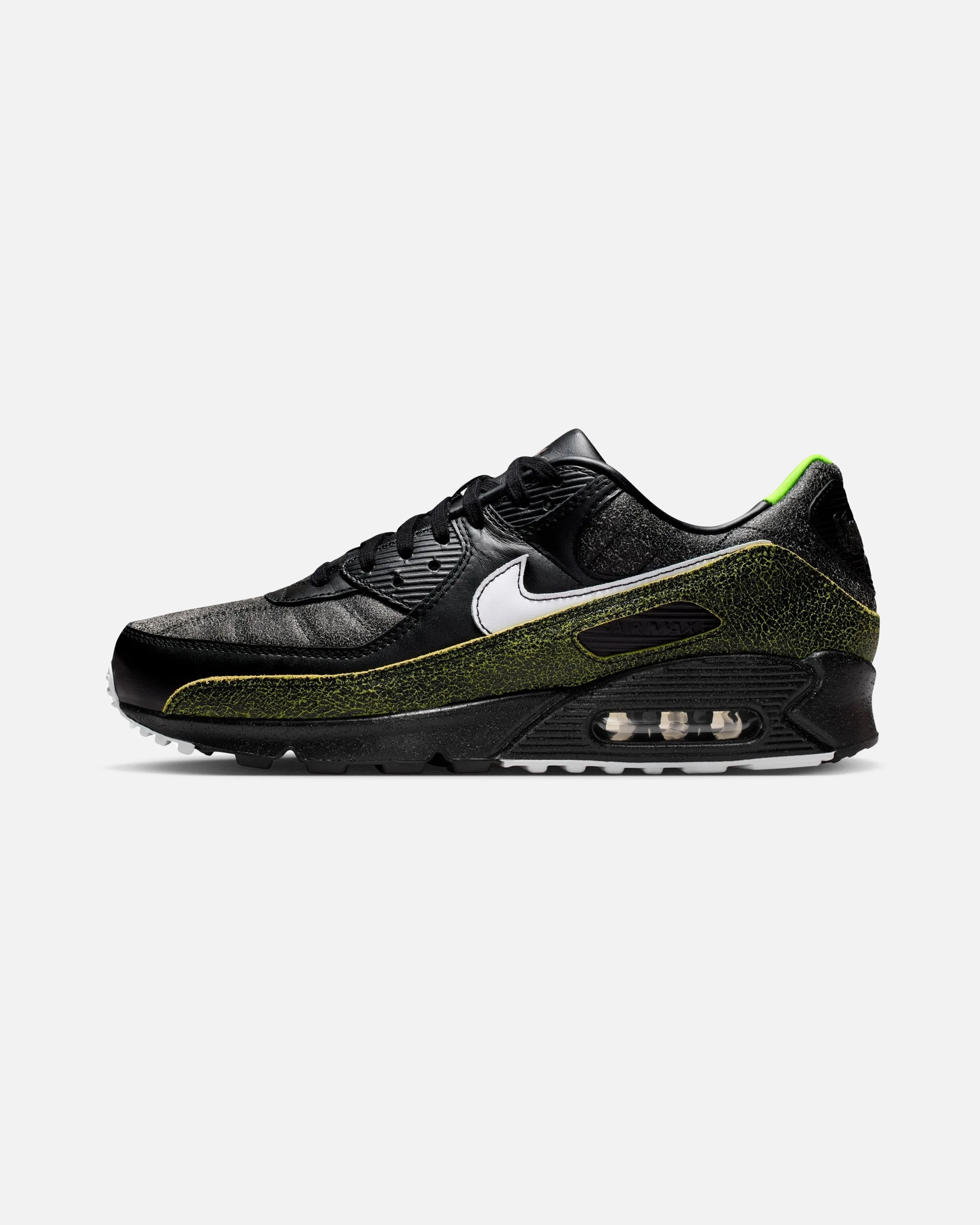 NIKE AIR MAX 90 - BLACK / WHITE / BLACK / VOLTAGE GREEN