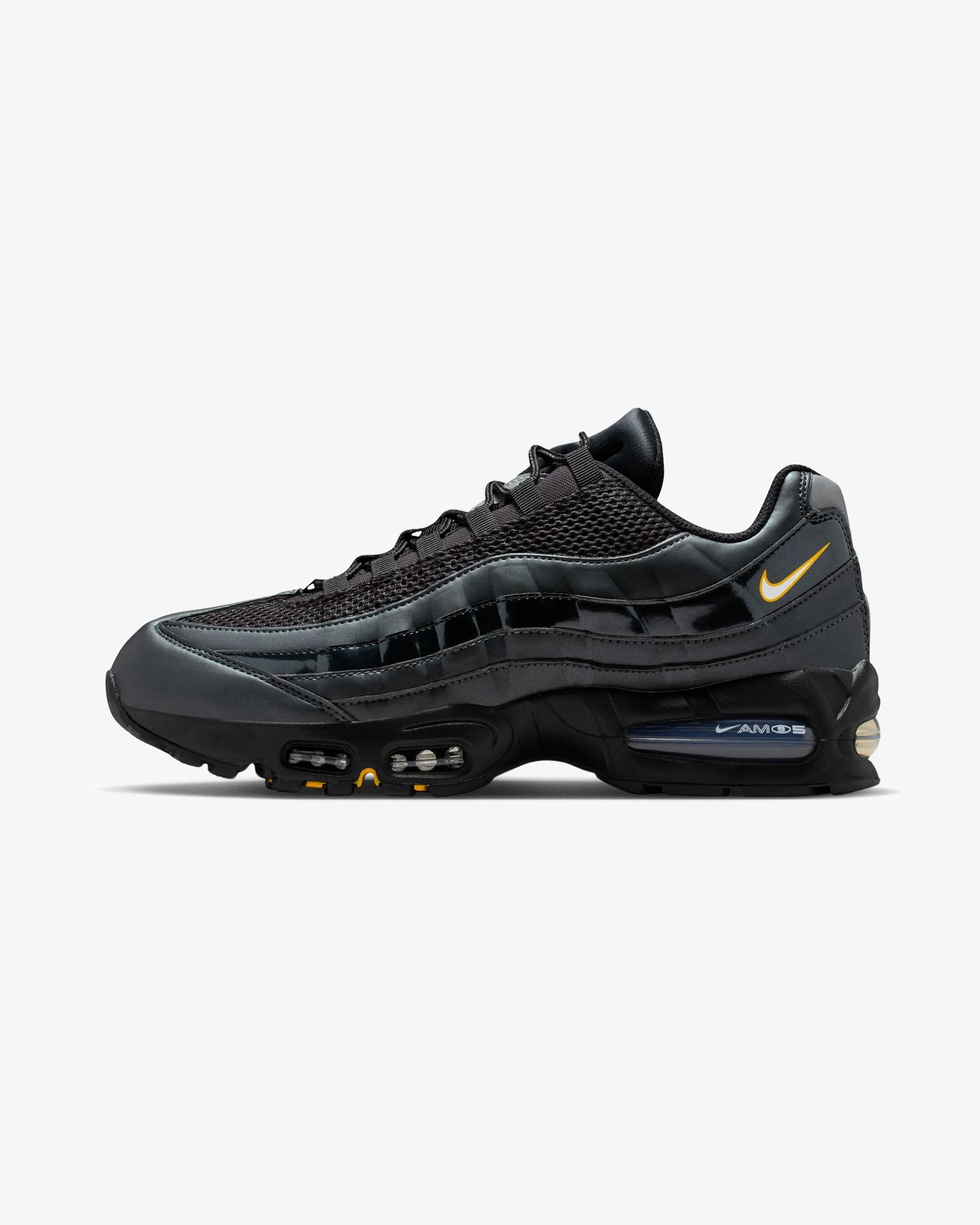 NIKE AIR MAX 95 - BLACK/ WHITE/ UNIVERSITY GOLD