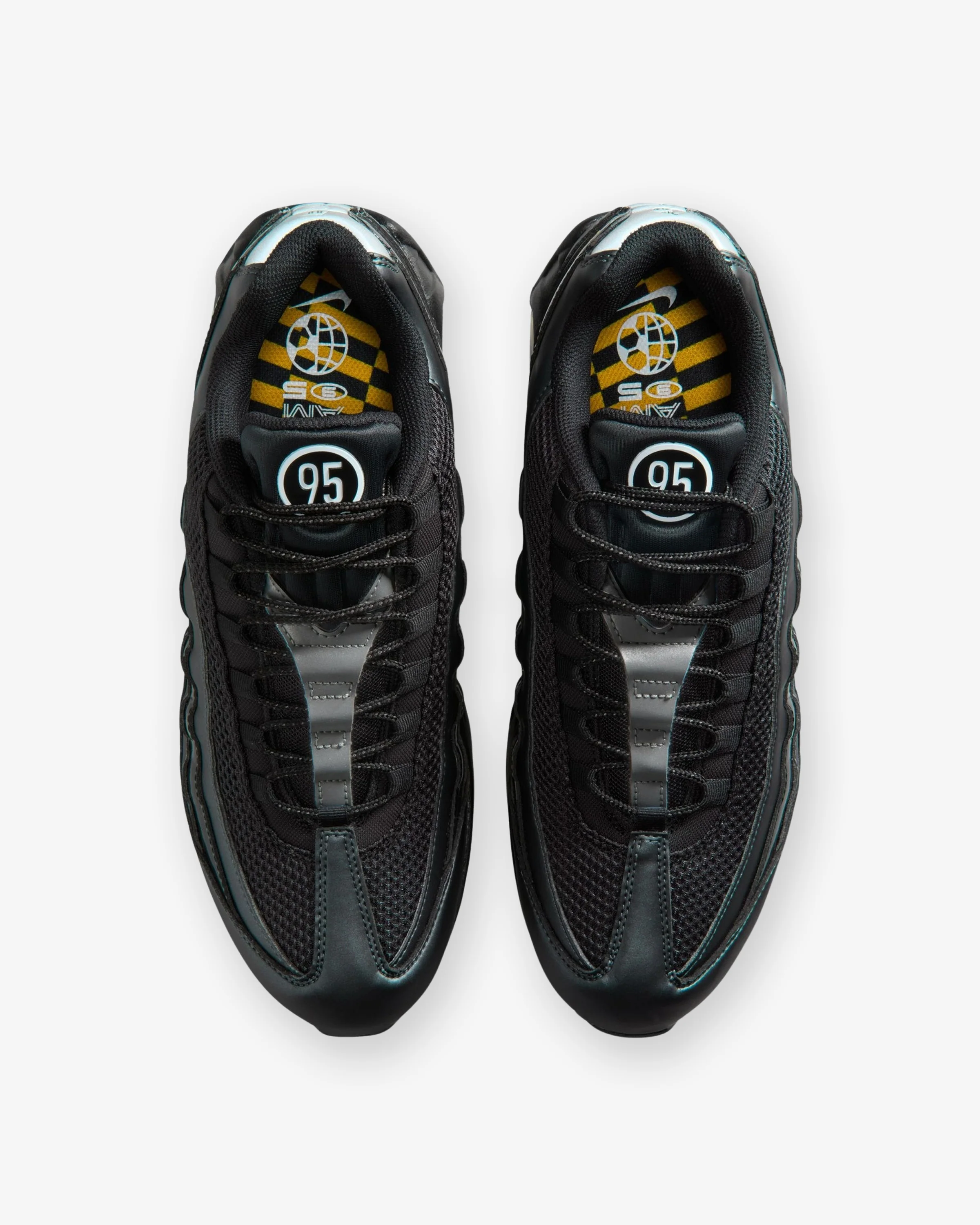 NIKE AIR MAX 95 - BLACK/ WHITE/ UNIVERSITY GOLD