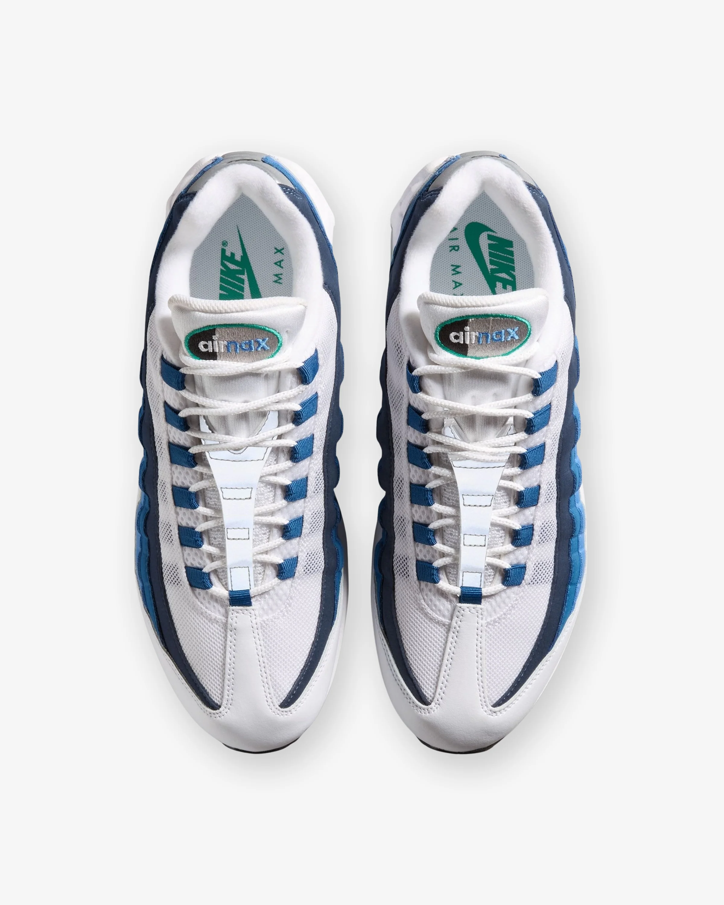 NIKE AIR MAX 95 OG - WHITE/ EMERALD GREEN/ LAKE BLUE