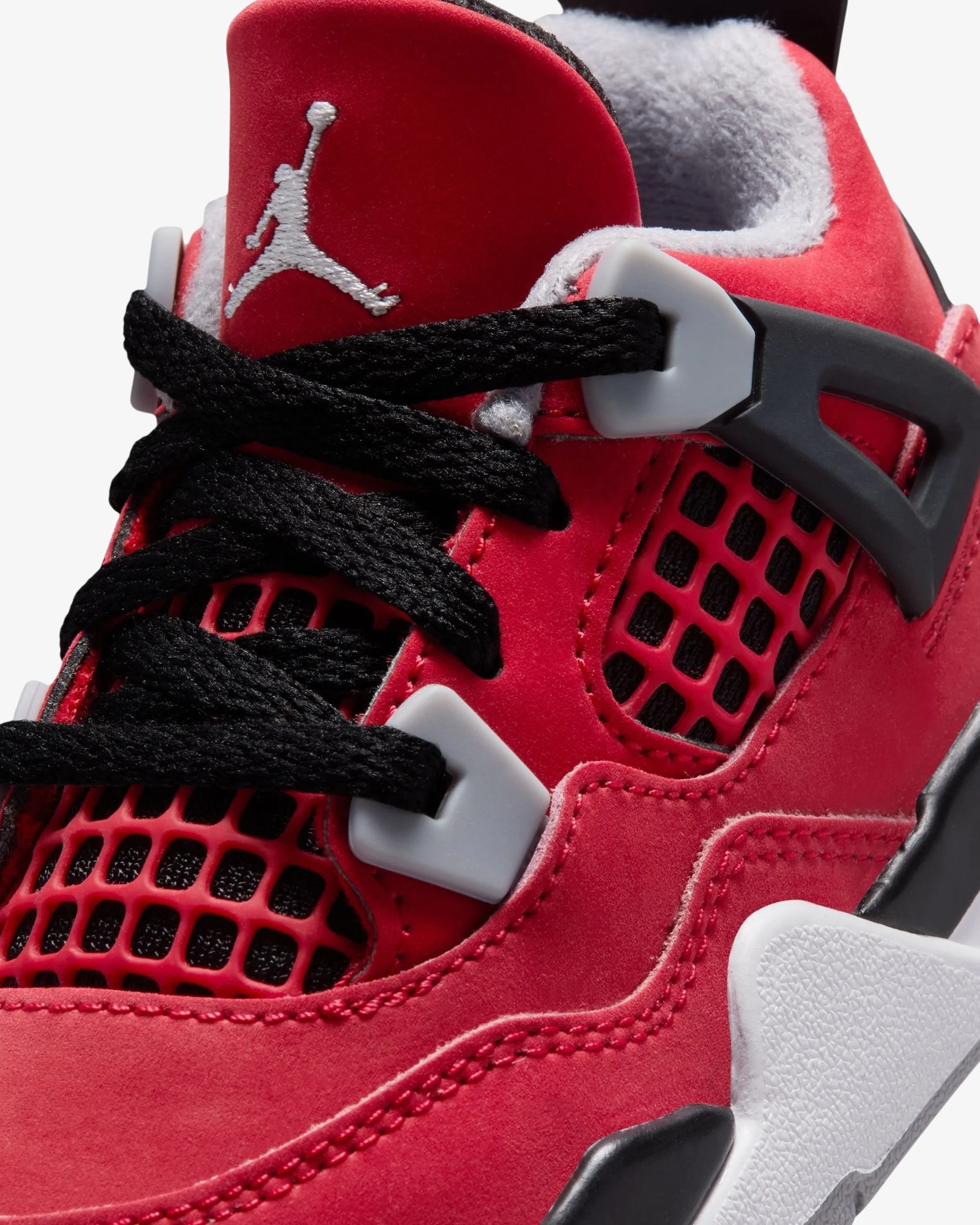 JORDAN TD AJ 4 RETRO - FIRE RED / WHITE / BLACK / CEMENT GREY