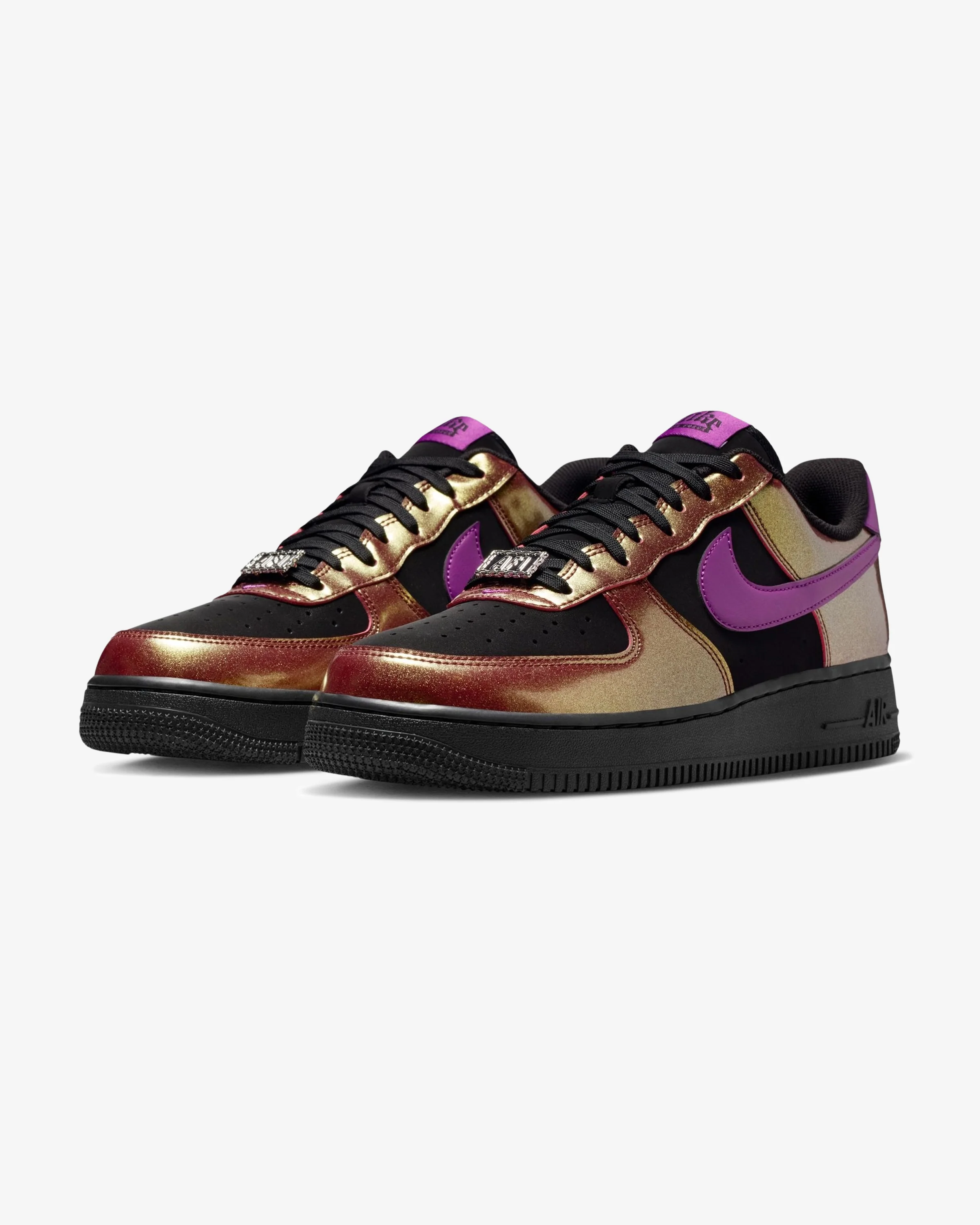 NIKE AIR FORCE 1 '07 LV8 - BLACK/BOLD BERRY