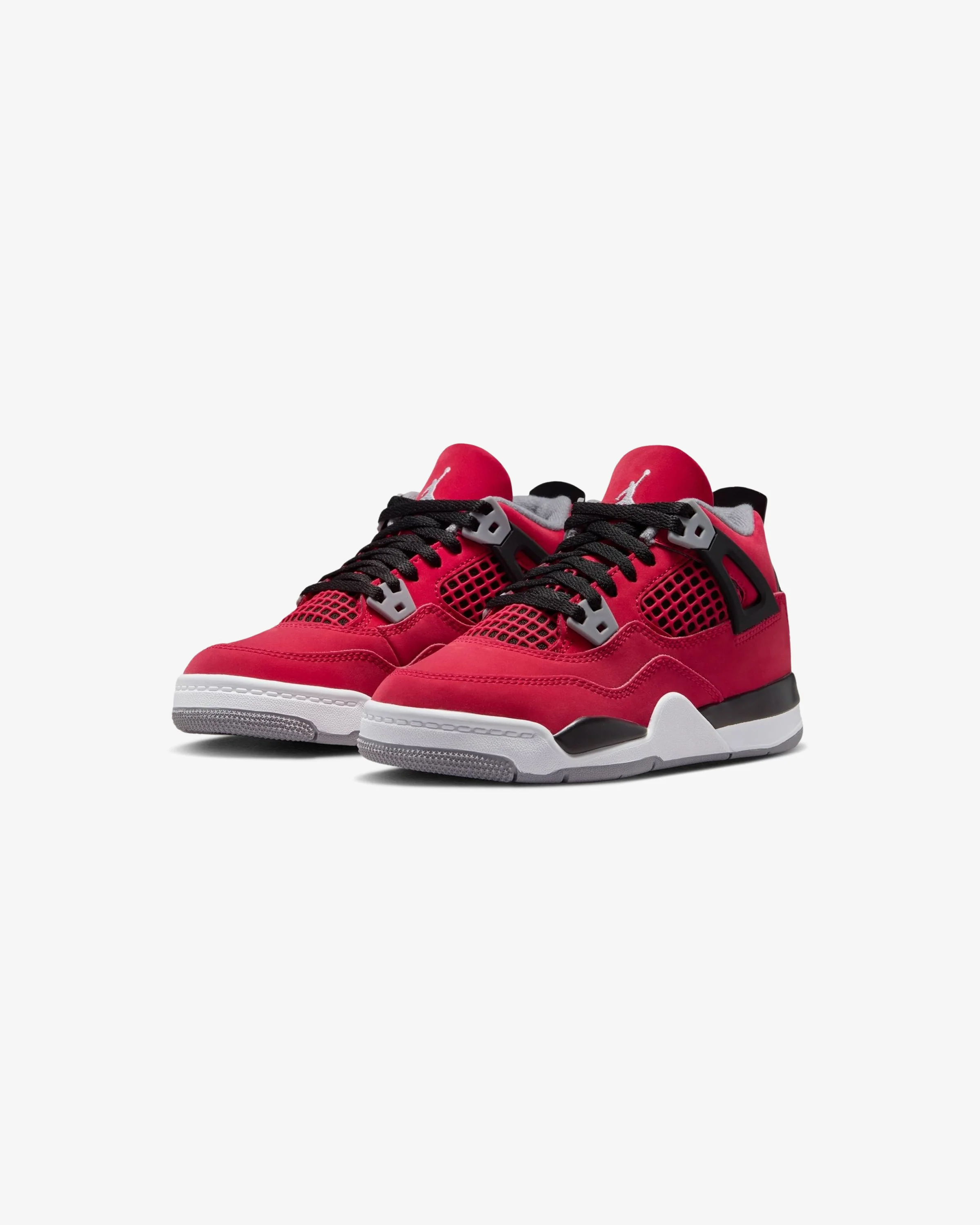 JORDAN PS AJ 4 RETRO - FIRE RED / WHITE / BLACK / CEMENT GREY