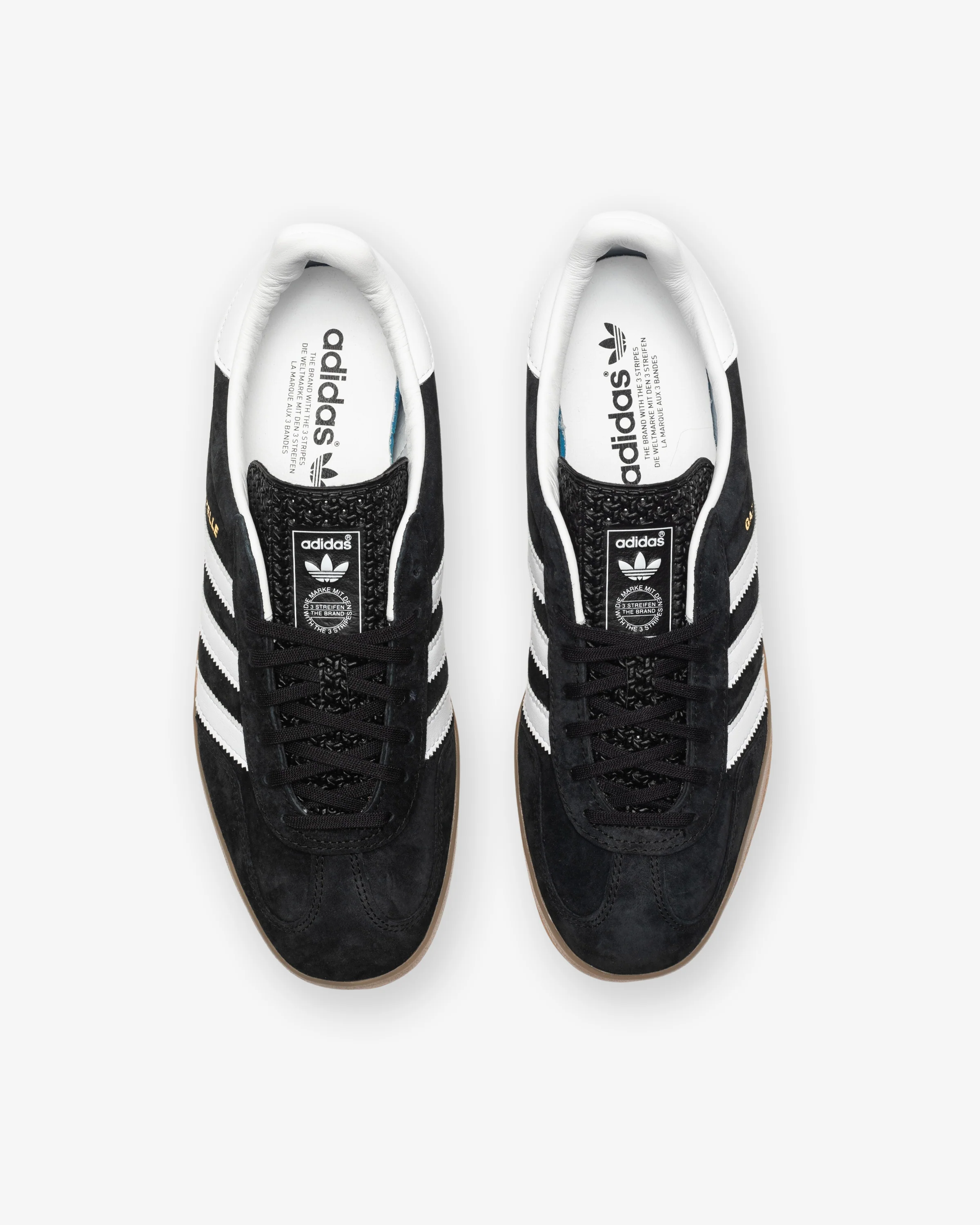 ADIDAS GAZELLE INDOOR - CBLACK/ FTWWHT